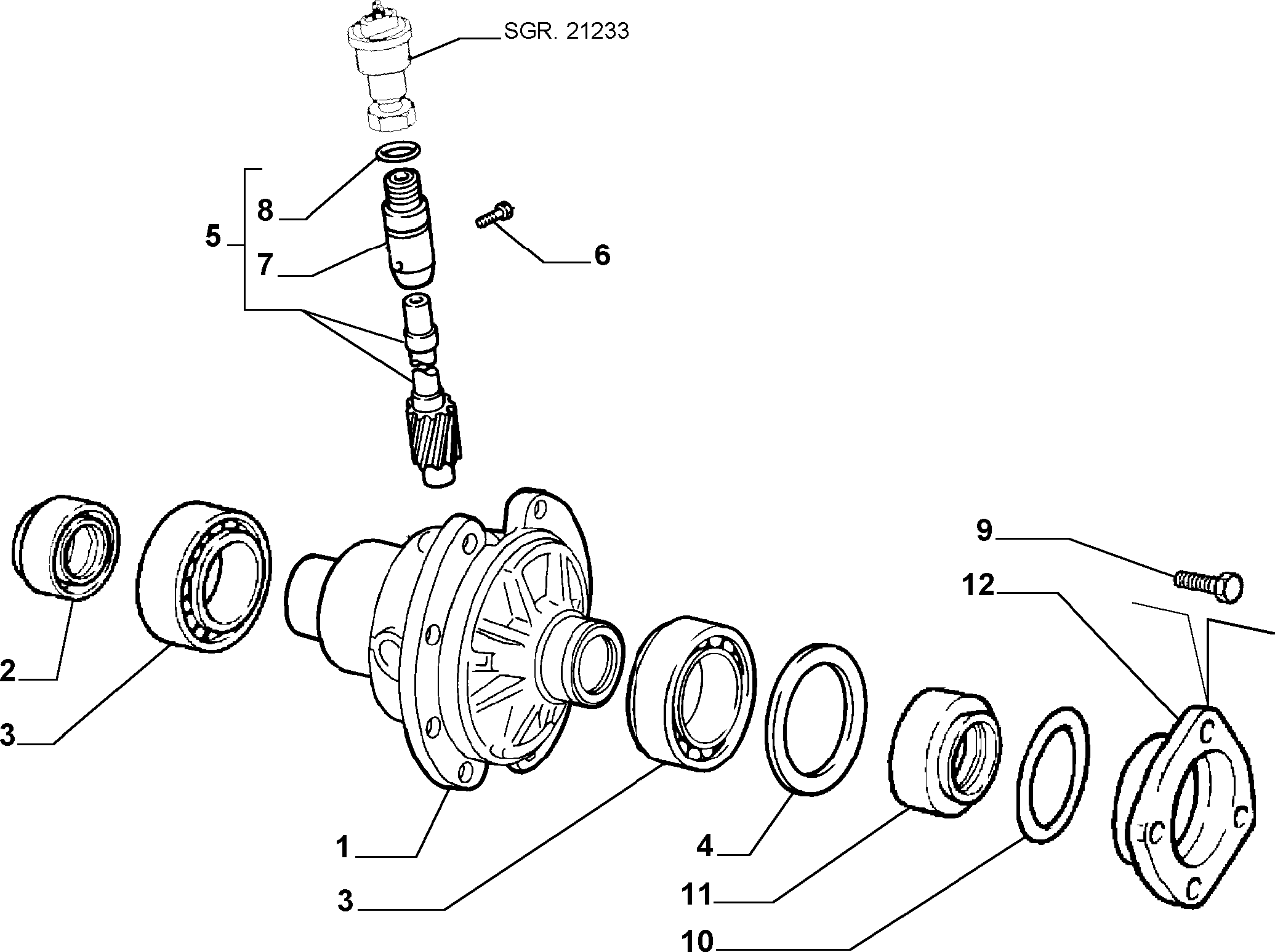 FIAT 7655061 - BEARING inparts.fi