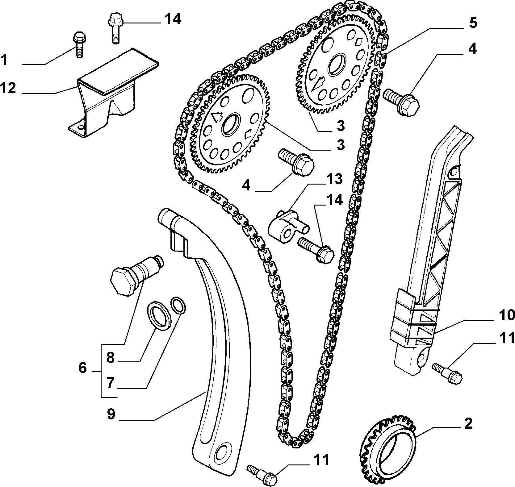 FIAT 71739327 - Jakoketjusarja inparts.fi