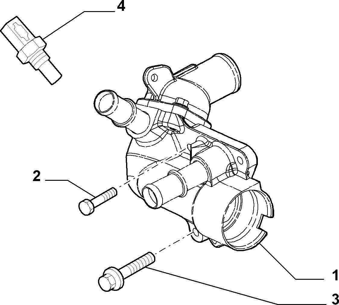 FIAT 55199579 - Tunnistin, jäähdytysnesteen lämpötila inparts.fi