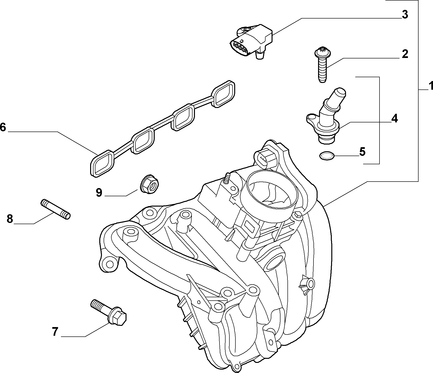 FIAT 71739292 - Tunnistin, ahtopaine inparts.fi