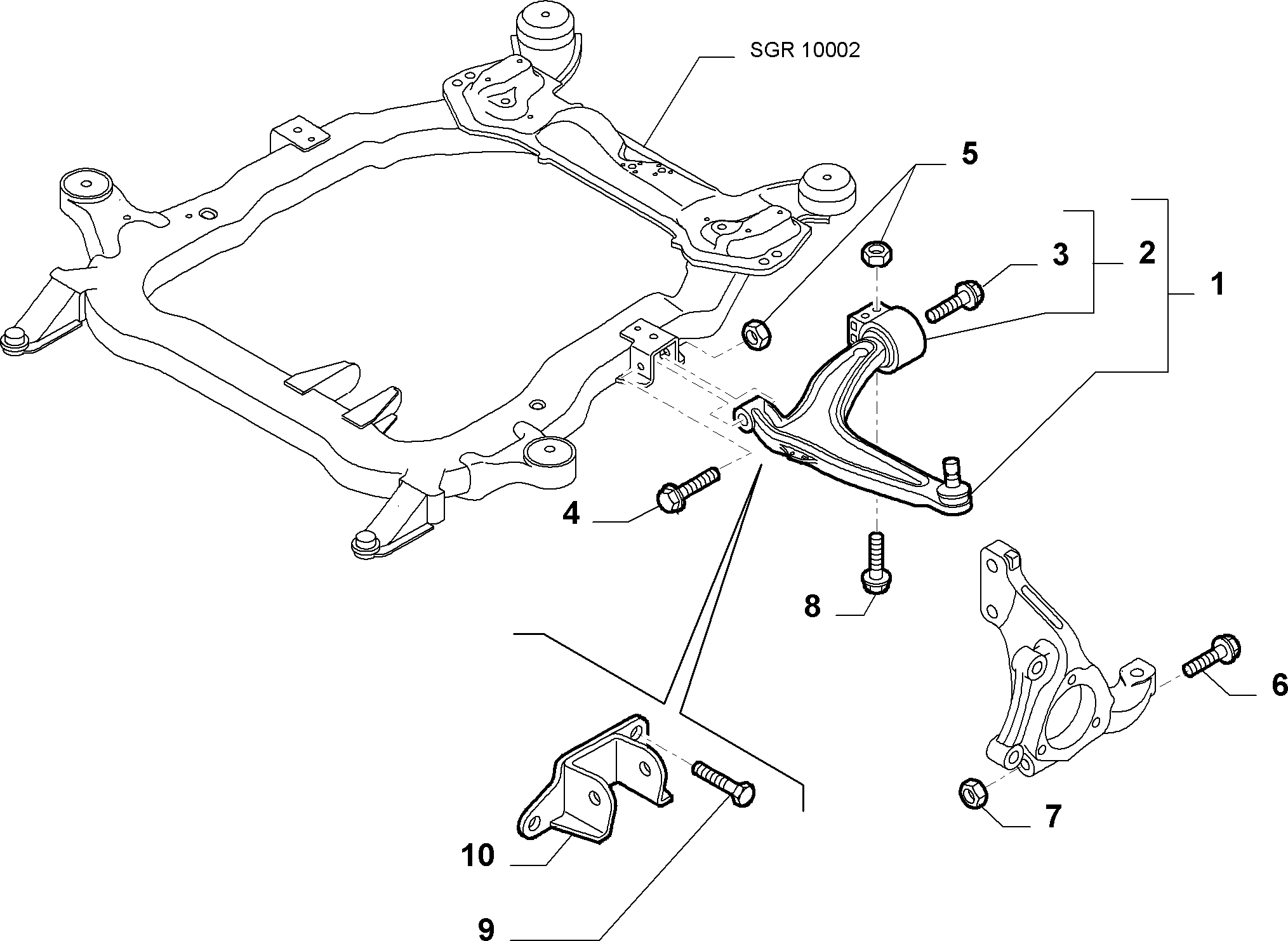 FIAT 51748655 - Korjaussarja, pyöräntuenta inparts.fi