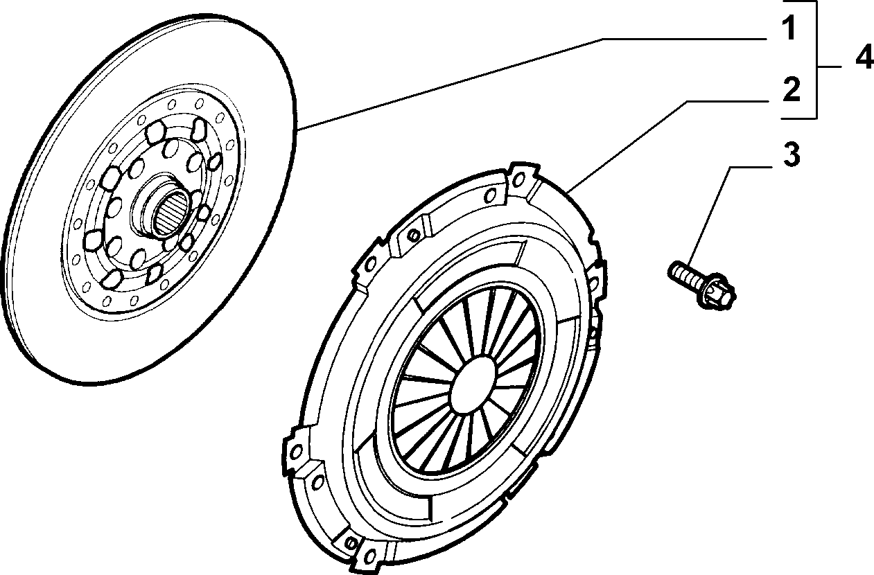 FIAT 71747677 - Kytkinpaketti inparts.fi