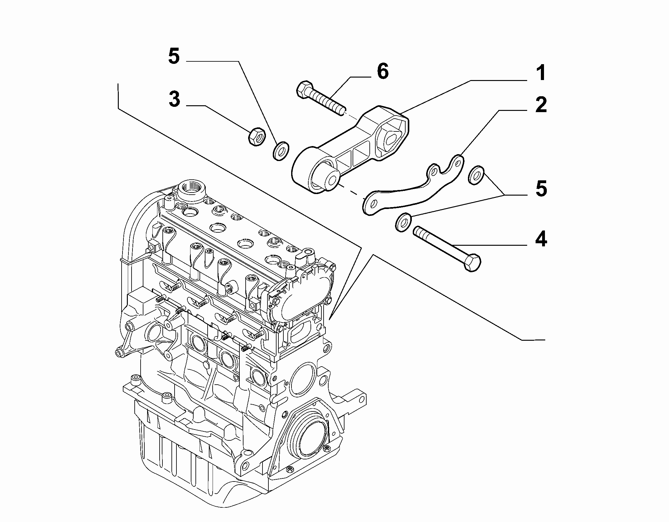 FIAT 51732681 - Moottorin tuki inparts.fi