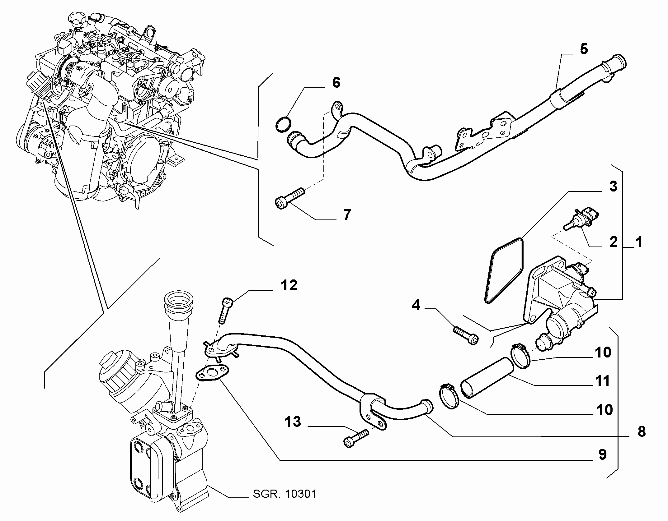 Vauxhall 55206393 - Tunnistin, jäähdytysnesteen lämpötila inparts.fi