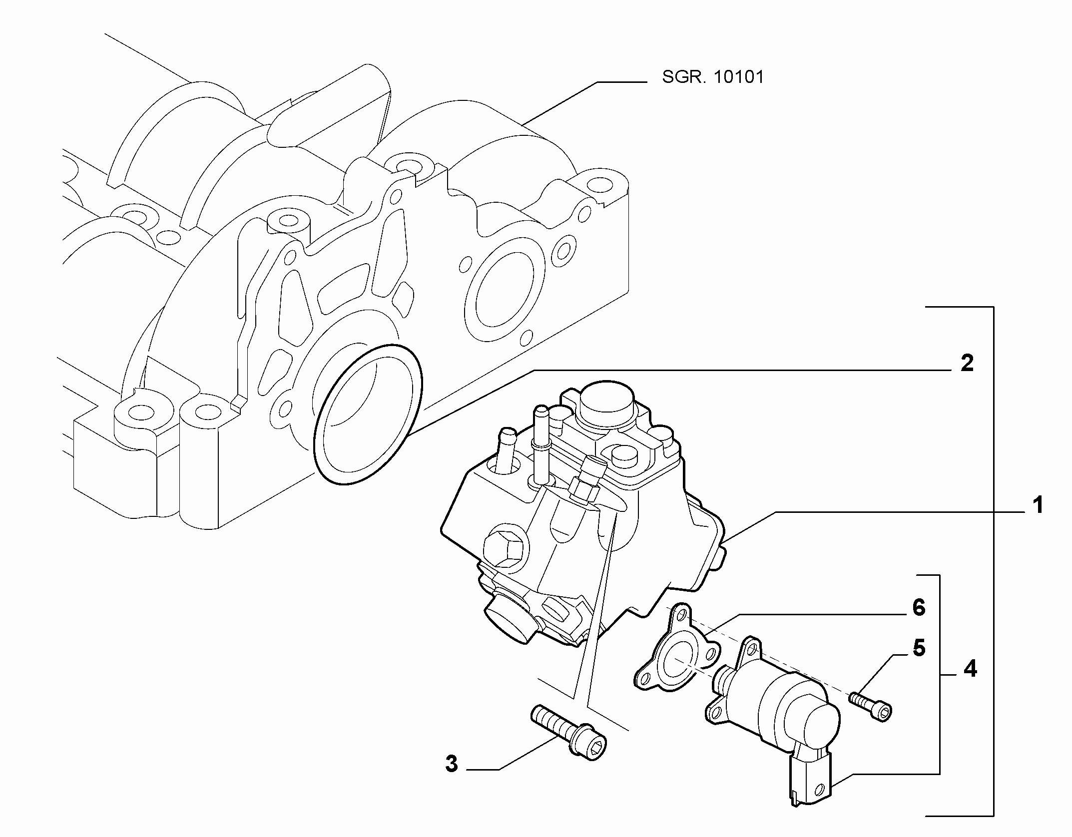 Chrysler 55230348 - Korkeapainepumppu inparts.fi