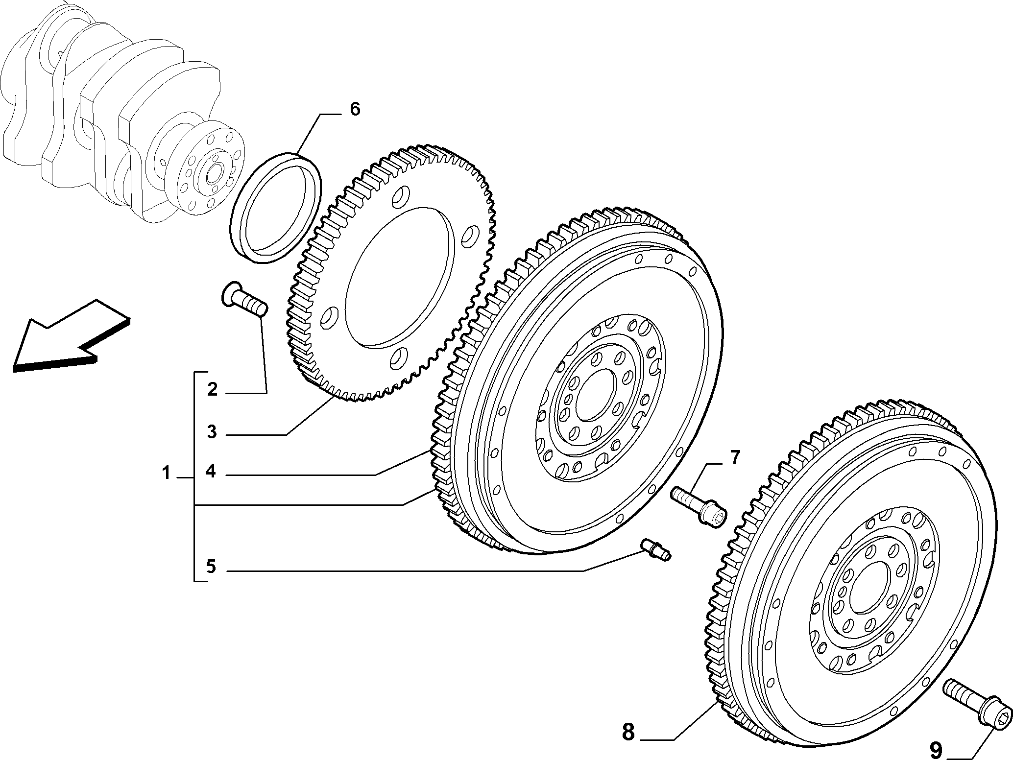 Chevrolet 55 180 937 - Akselitiiviste, kampiakseli inparts.fi