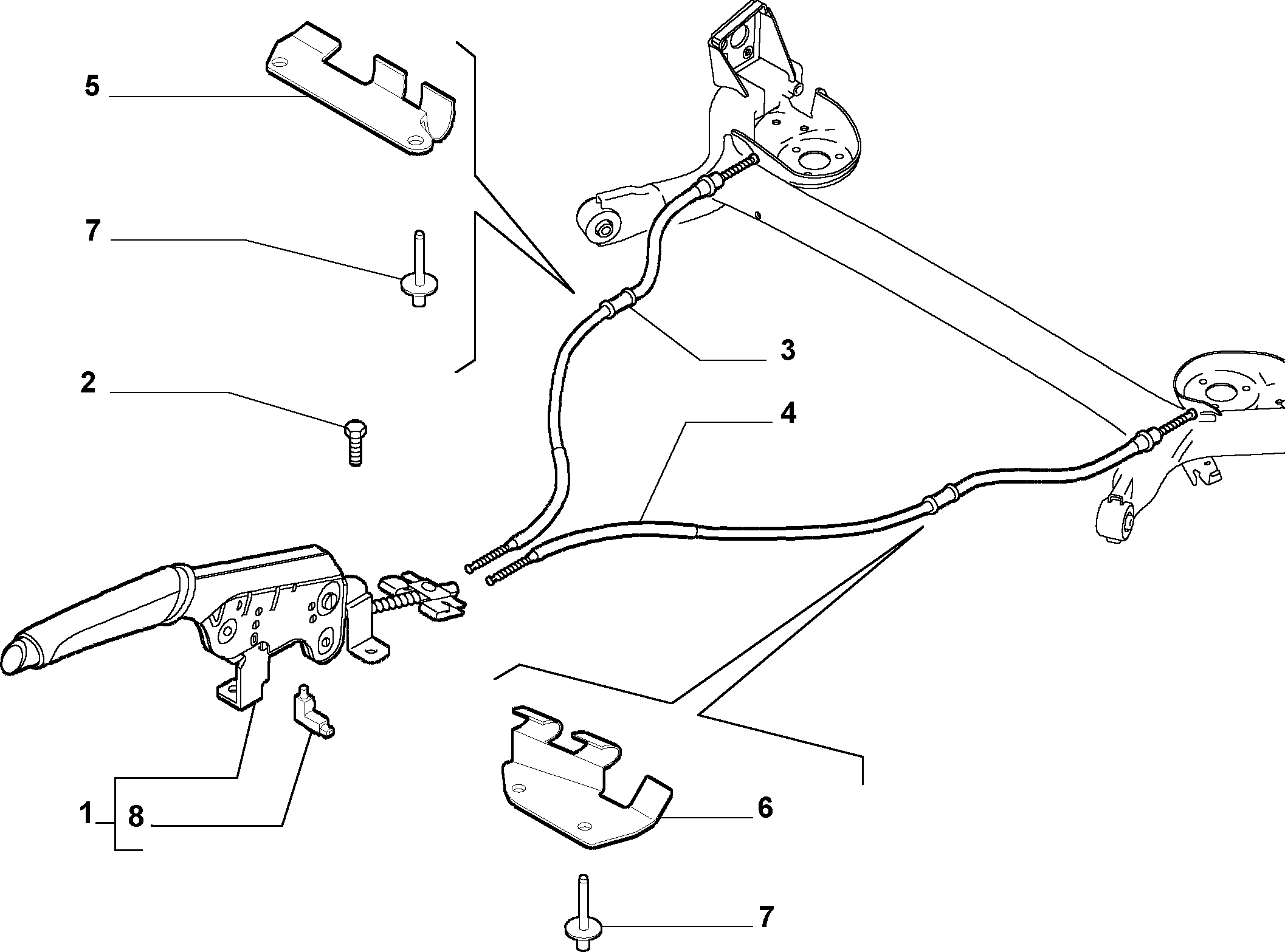 FIAT 51708685 - Vaijeri, seisontajarru inparts.fi