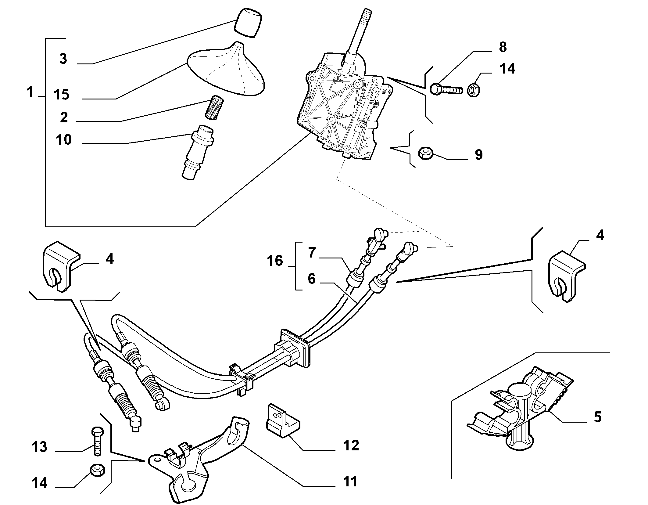 FIAT 735446224 - Vaihdetangon nuppi inparts.fi