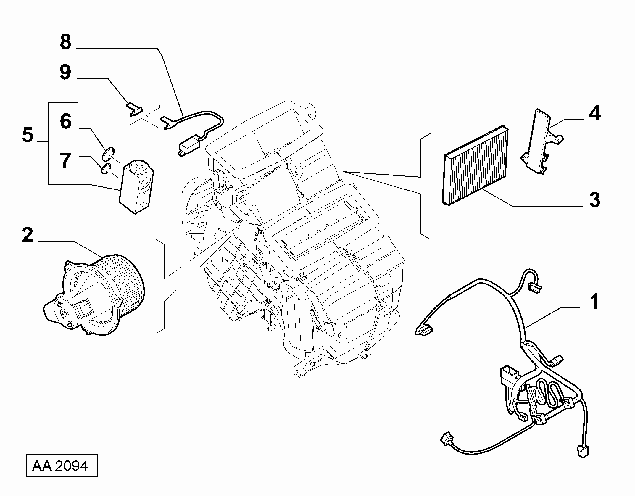 Chrysler 51854923 - Suodatin, sisäilma inparts.fi