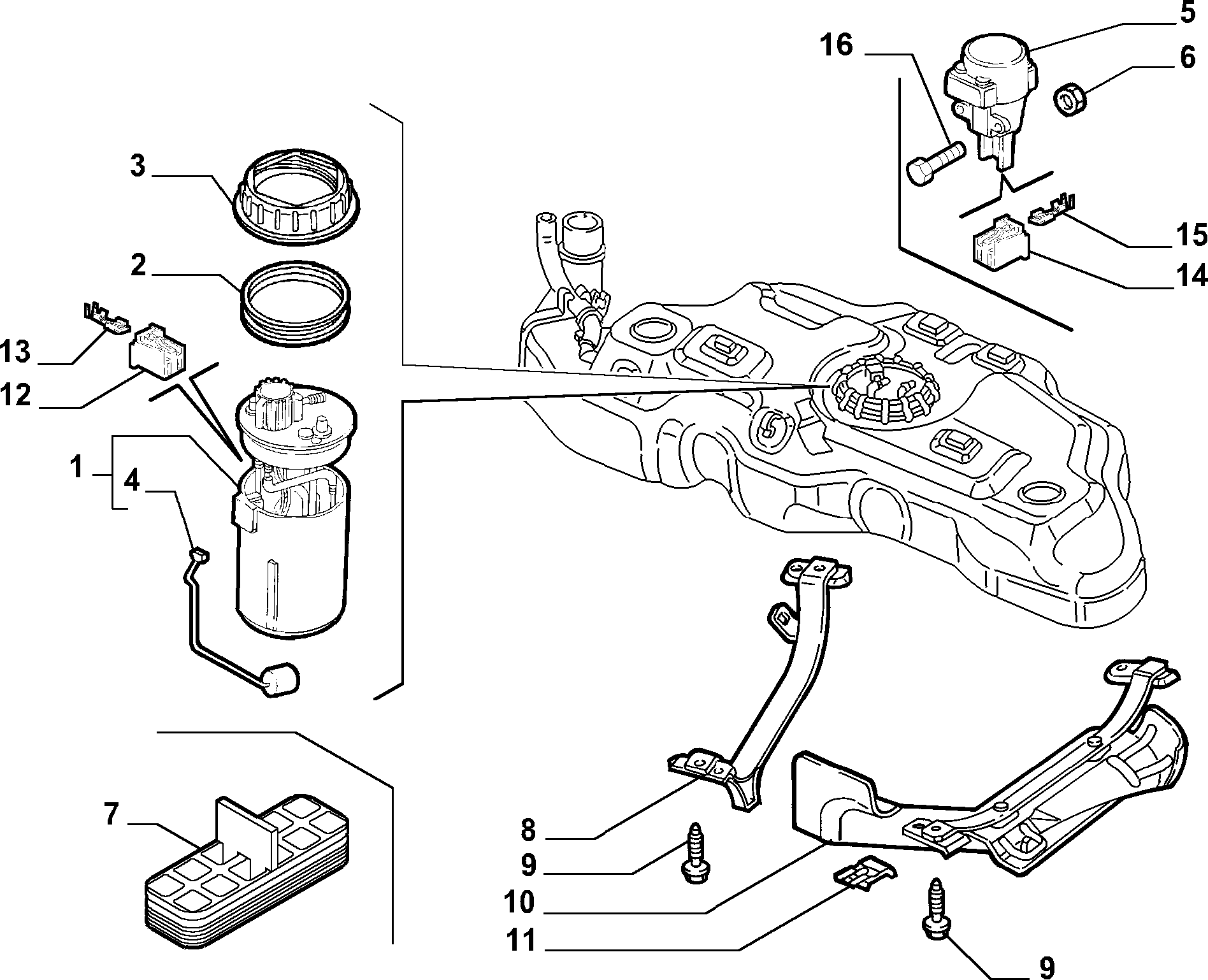 FIAT 517 09 816 - Polttoaineen syöttömoduuli inparts.fi