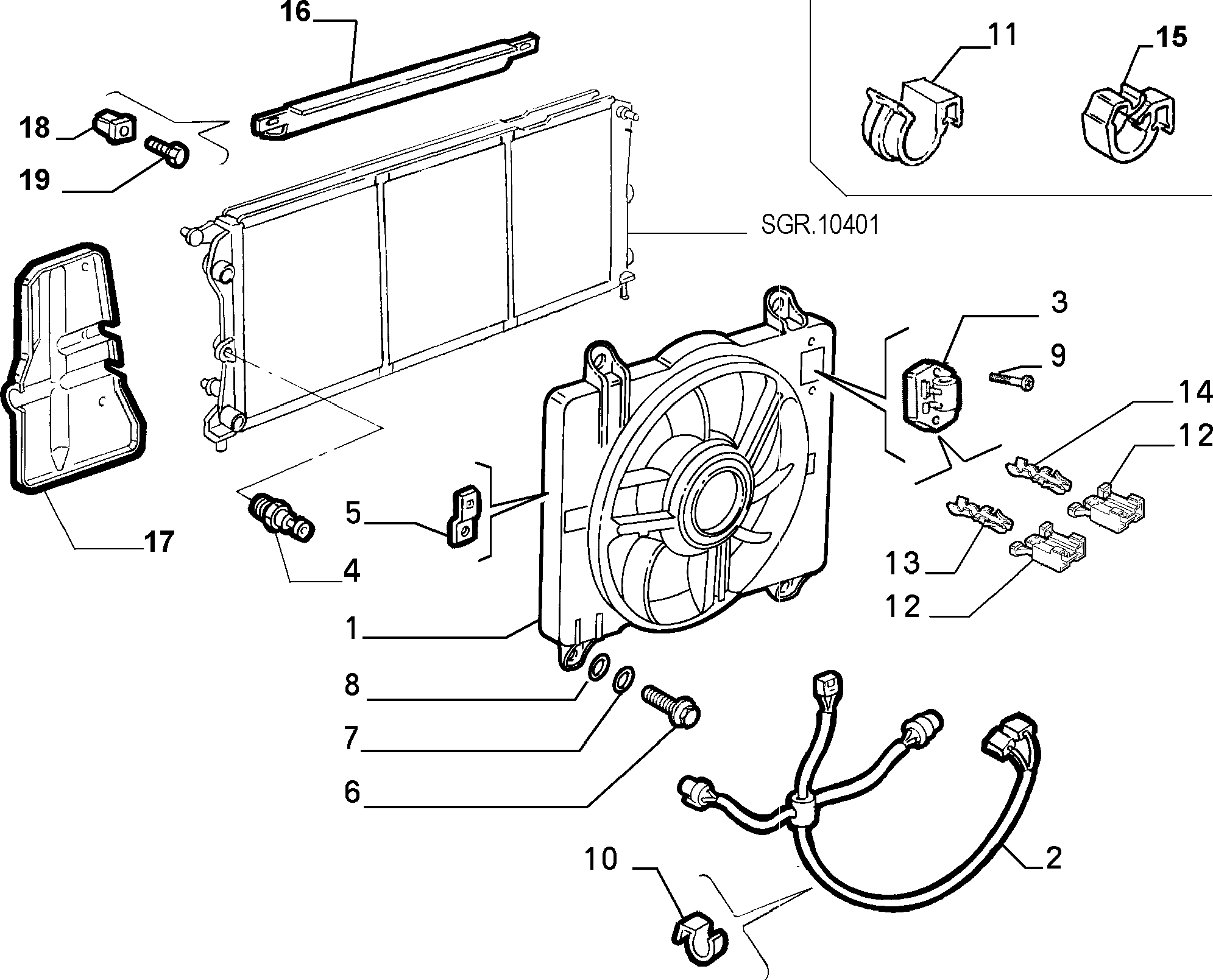 FIAT 7738582 - Lämpökytkin, jäähdyttimen puhallin inparts.fi