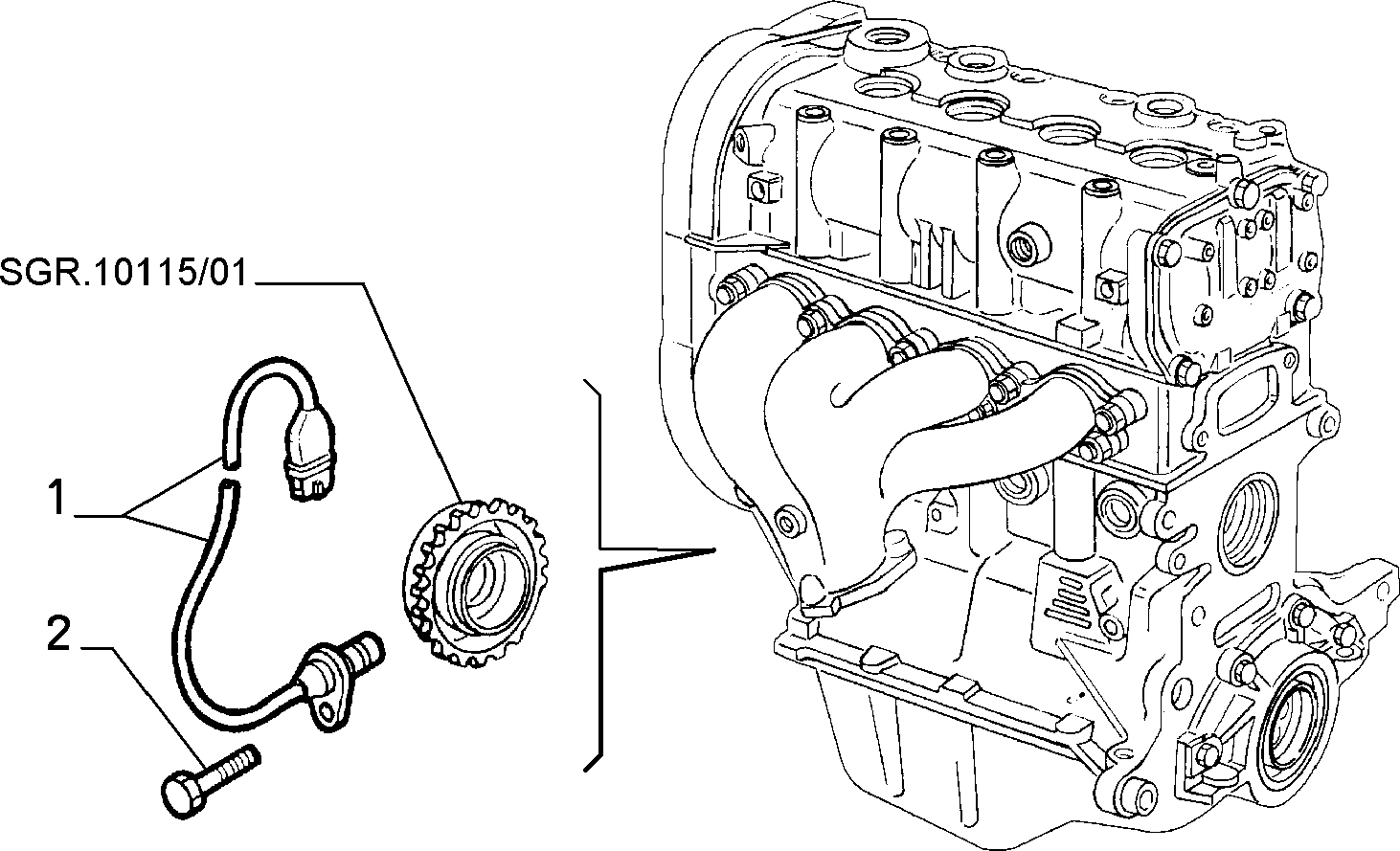 FIAT 7787256 - Impulssianturi, kampiakseli inparts.fi