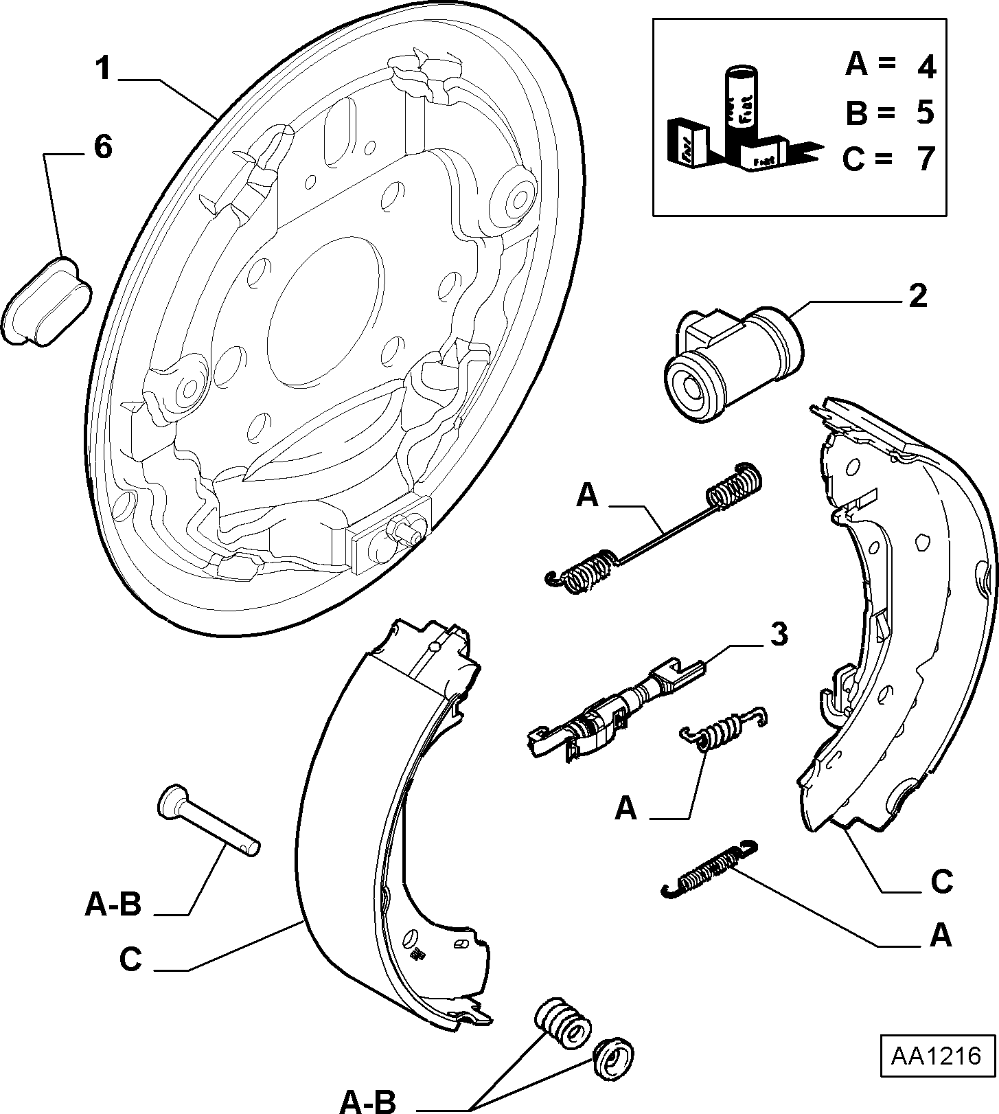 FIAT 77362611 - Tarvikesarja, jarrukengät inparts.fi