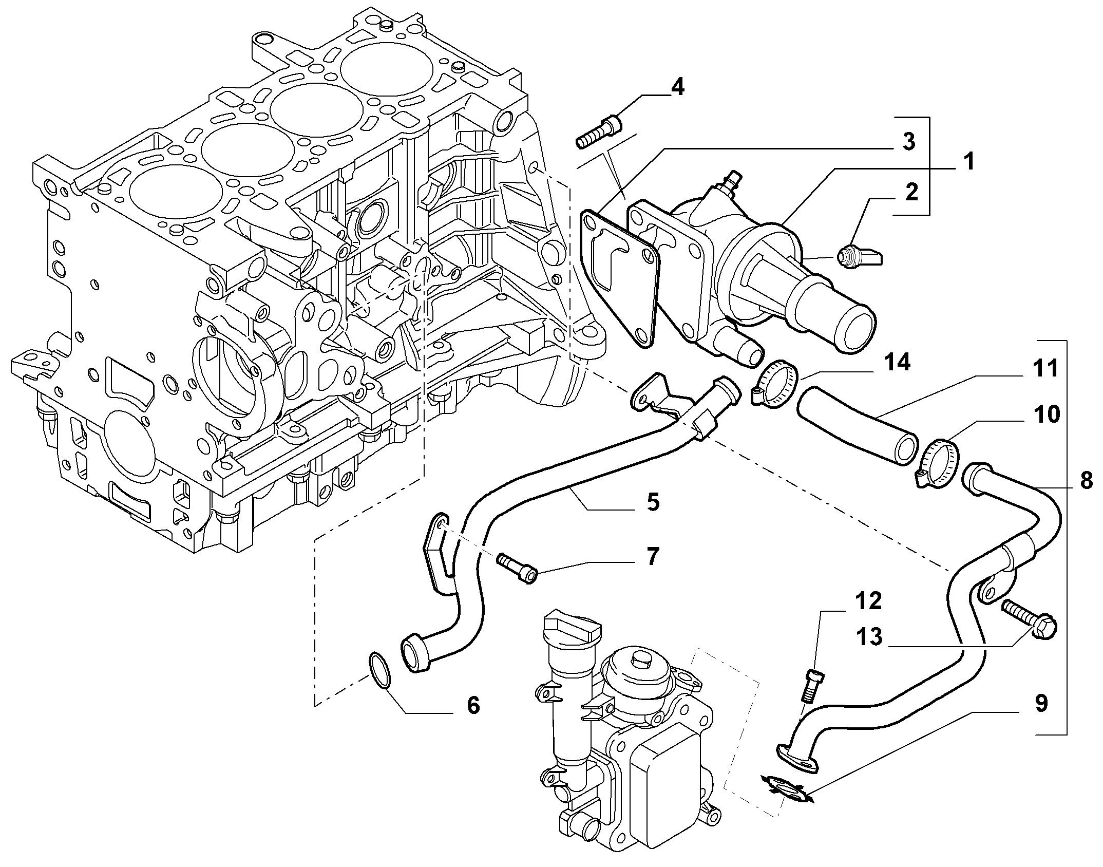 Chrysler 55224021 - Termostaatti, jäähdytysneste inparts.fi