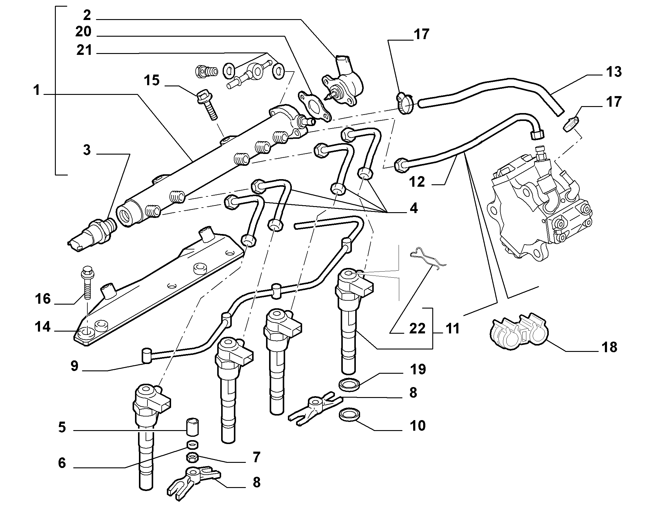 FIAT 46784581 - Letku, polttoaineen ylivuoto inparts.fi