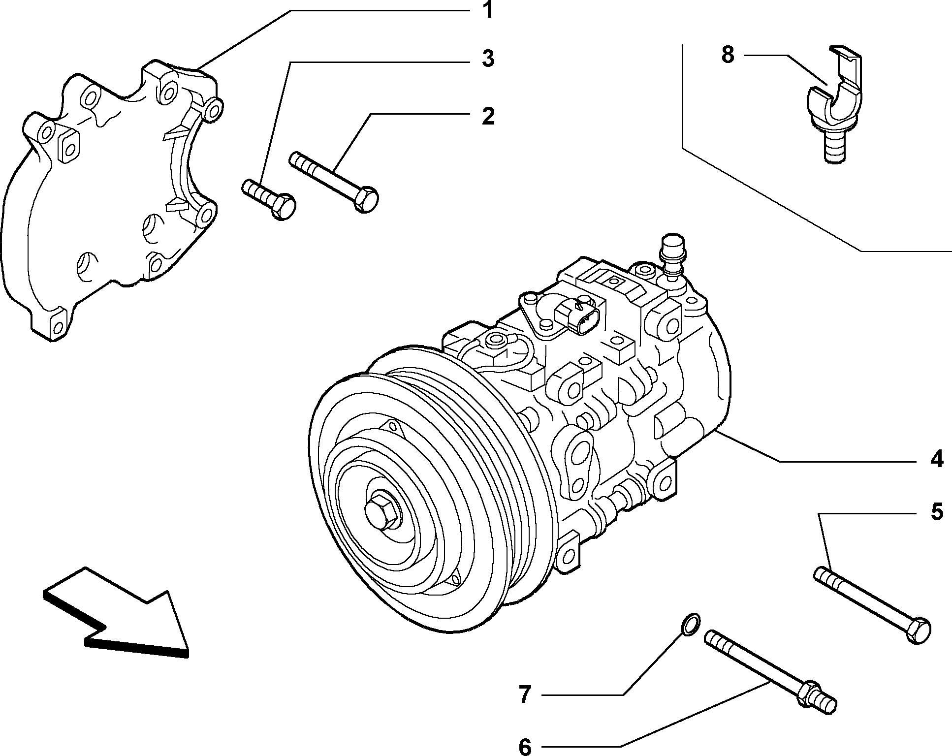 FIAT 60630739 - Kompressori, ilmastointilaite inparts.fi