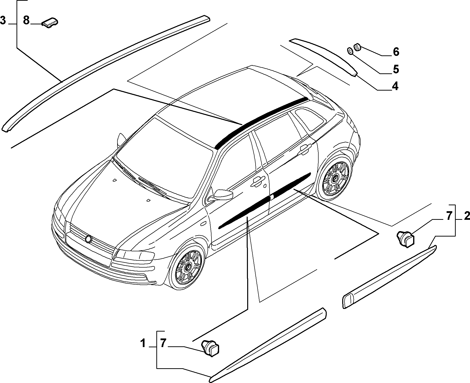 FIAT 71719954 - Suoja / koristelista inparts.fi