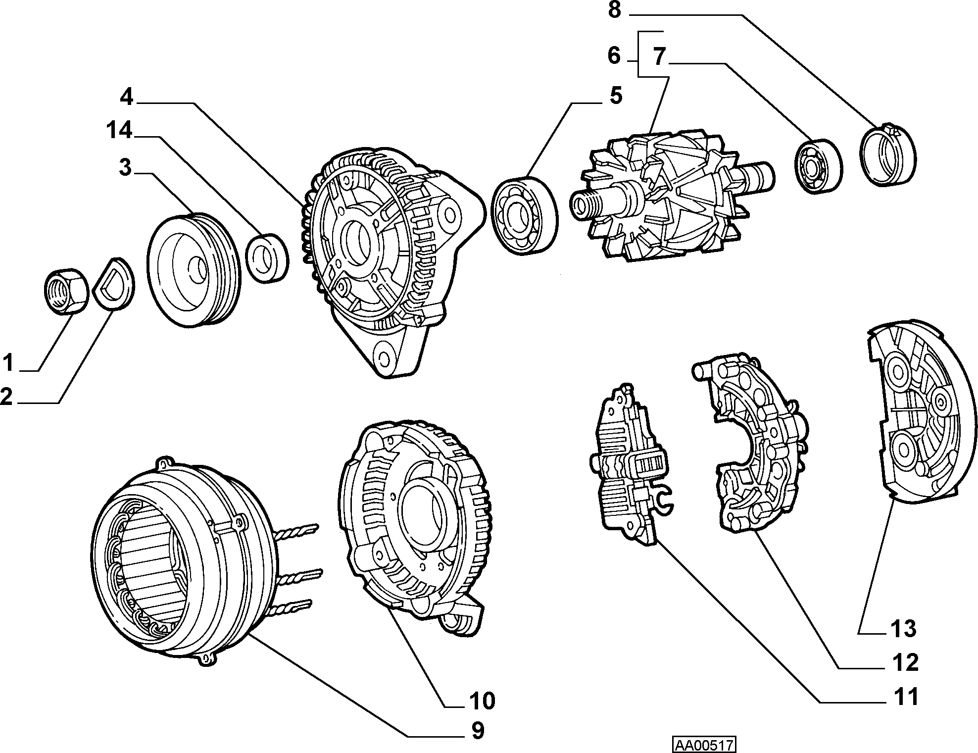 FIAT 9948477 - Vetolaakeri, laturi inparts.fi