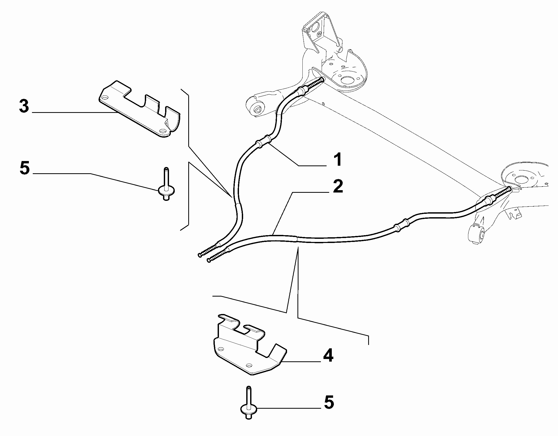 FIAT 51786839 - Vaijeri, seisontajarru inparts.fi