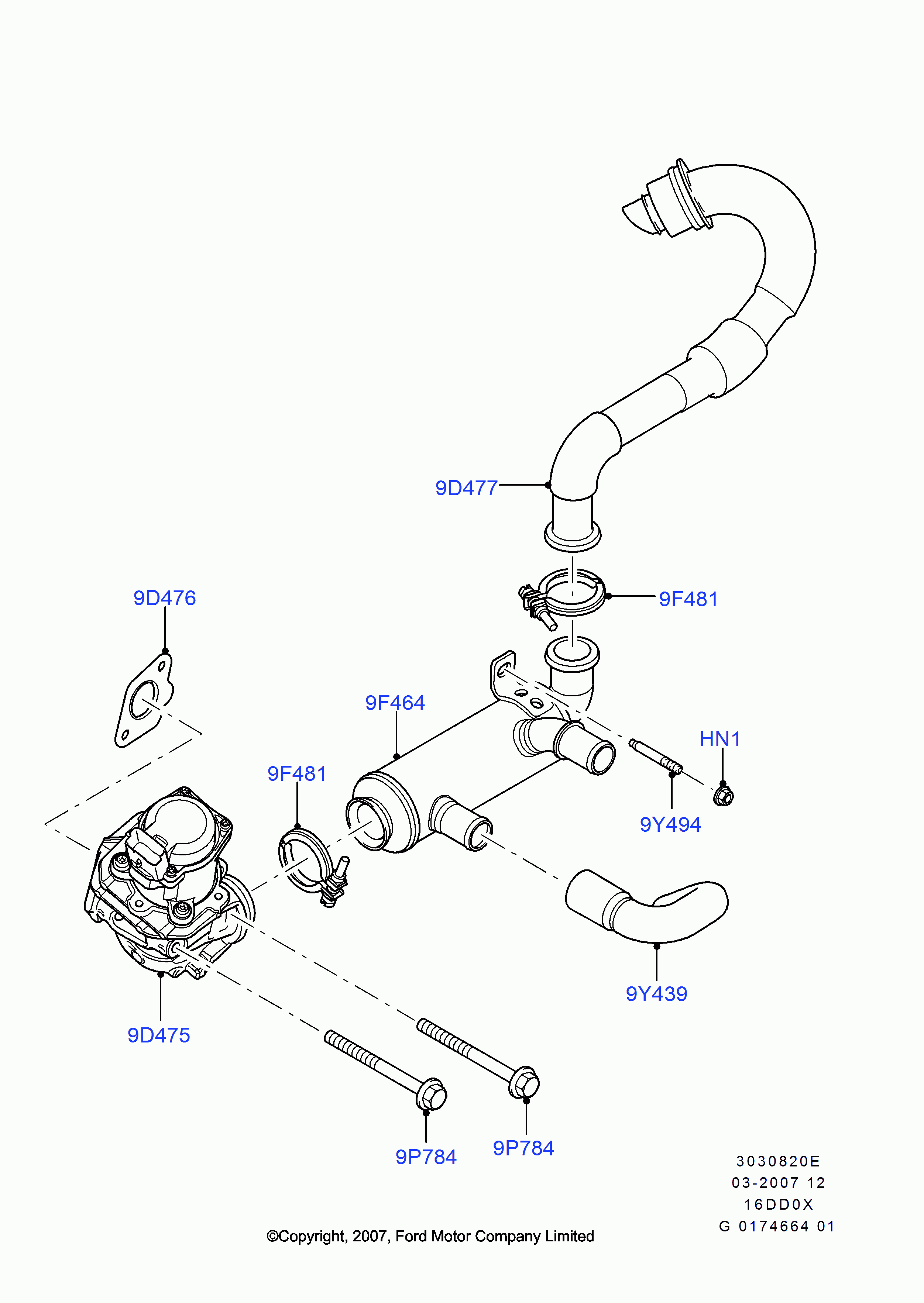 FORD 1487881 - Jäähdyttimen letku inparts.fi