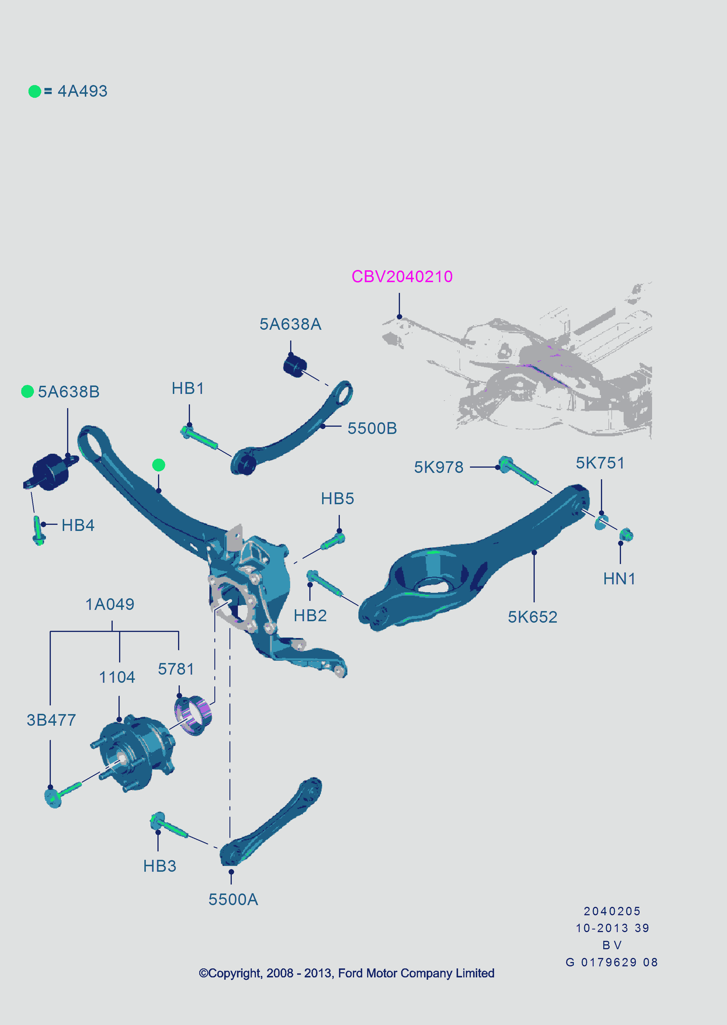 FORD 1473945 - Kallistumansäätöruuvi inparts.fi