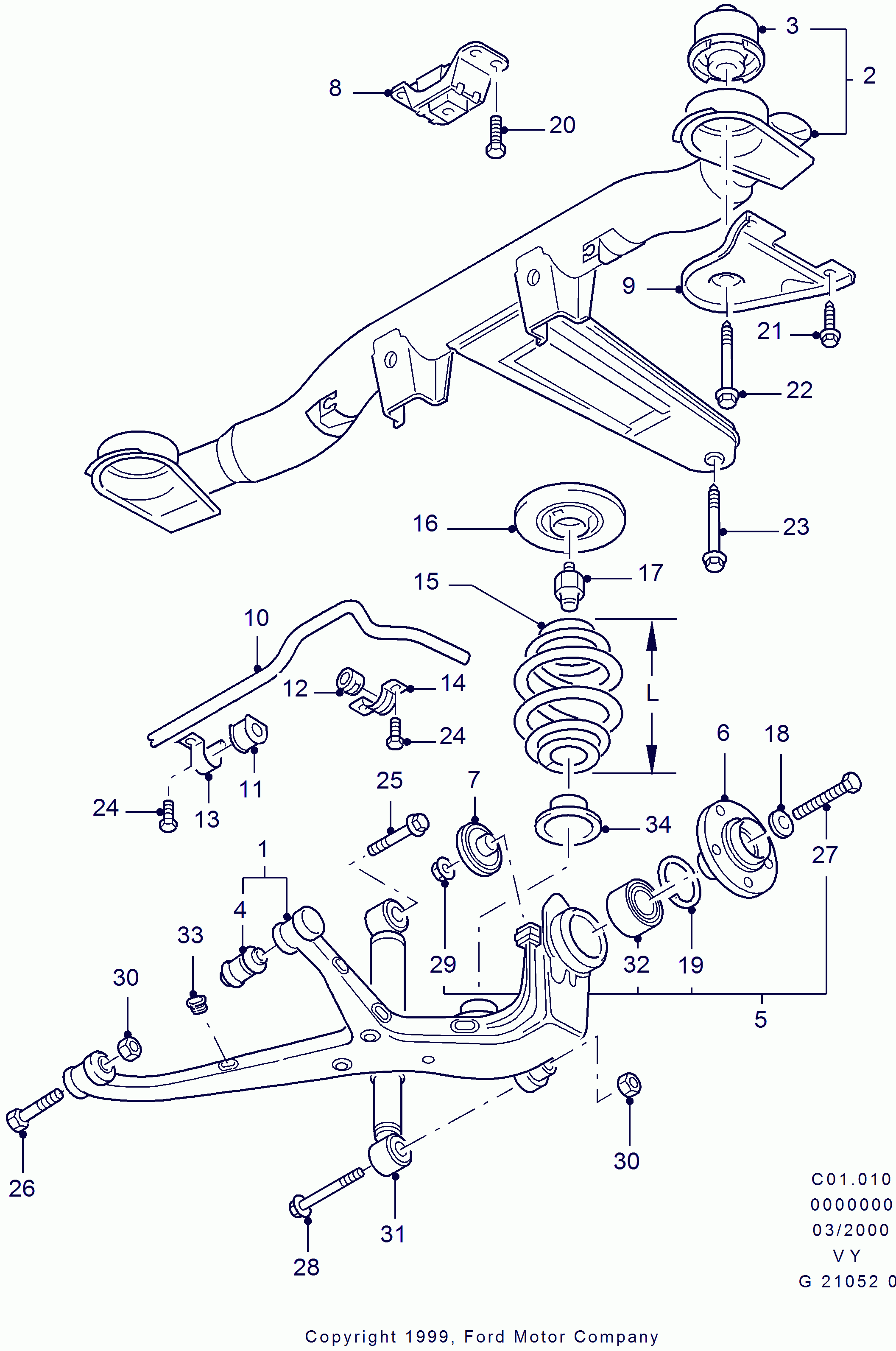 FORD 1073009 - Iskunvaimennin inparts.fi