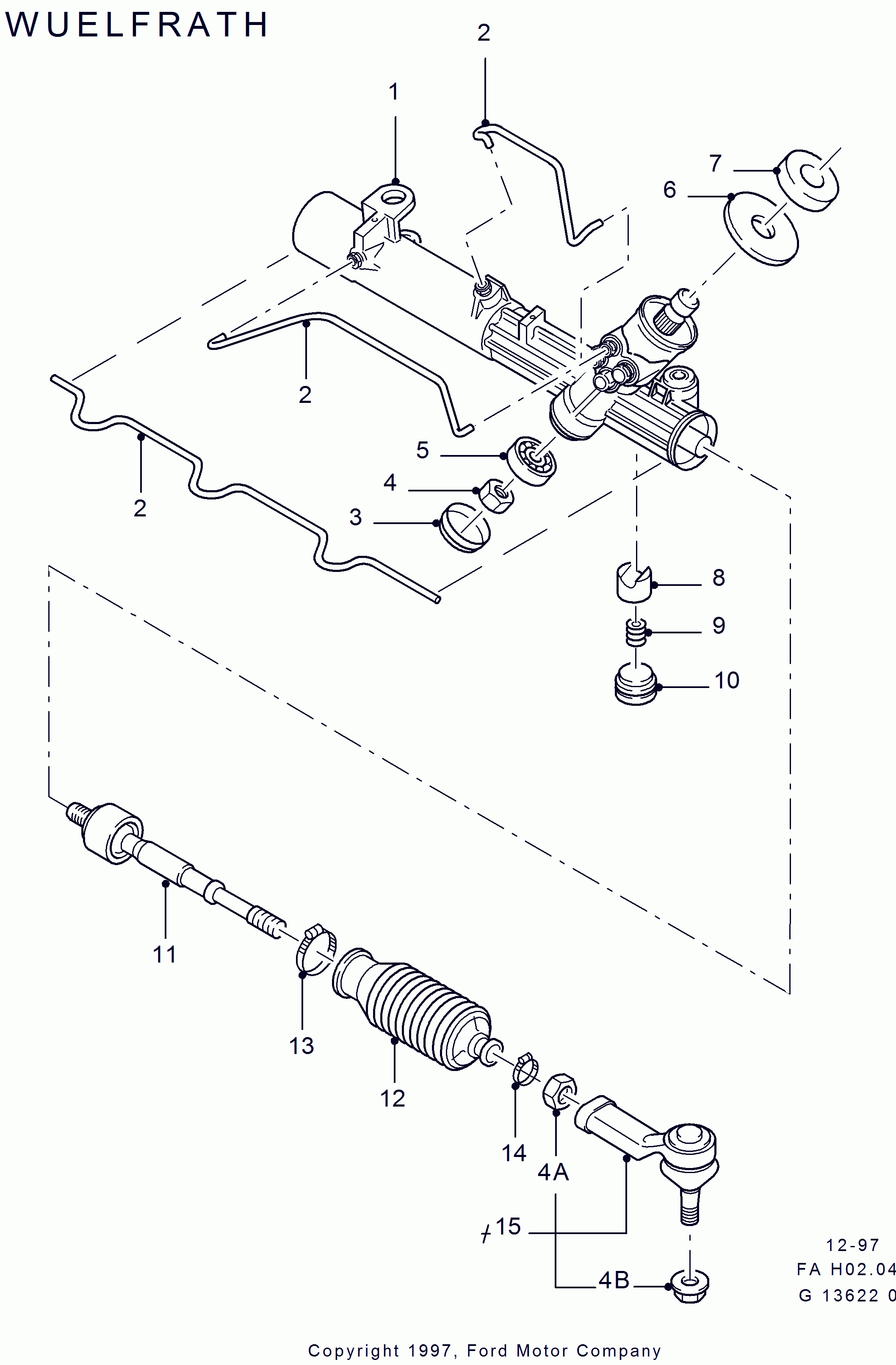 FORD 1024130 - Raidetangon pää, suora inparts.fi