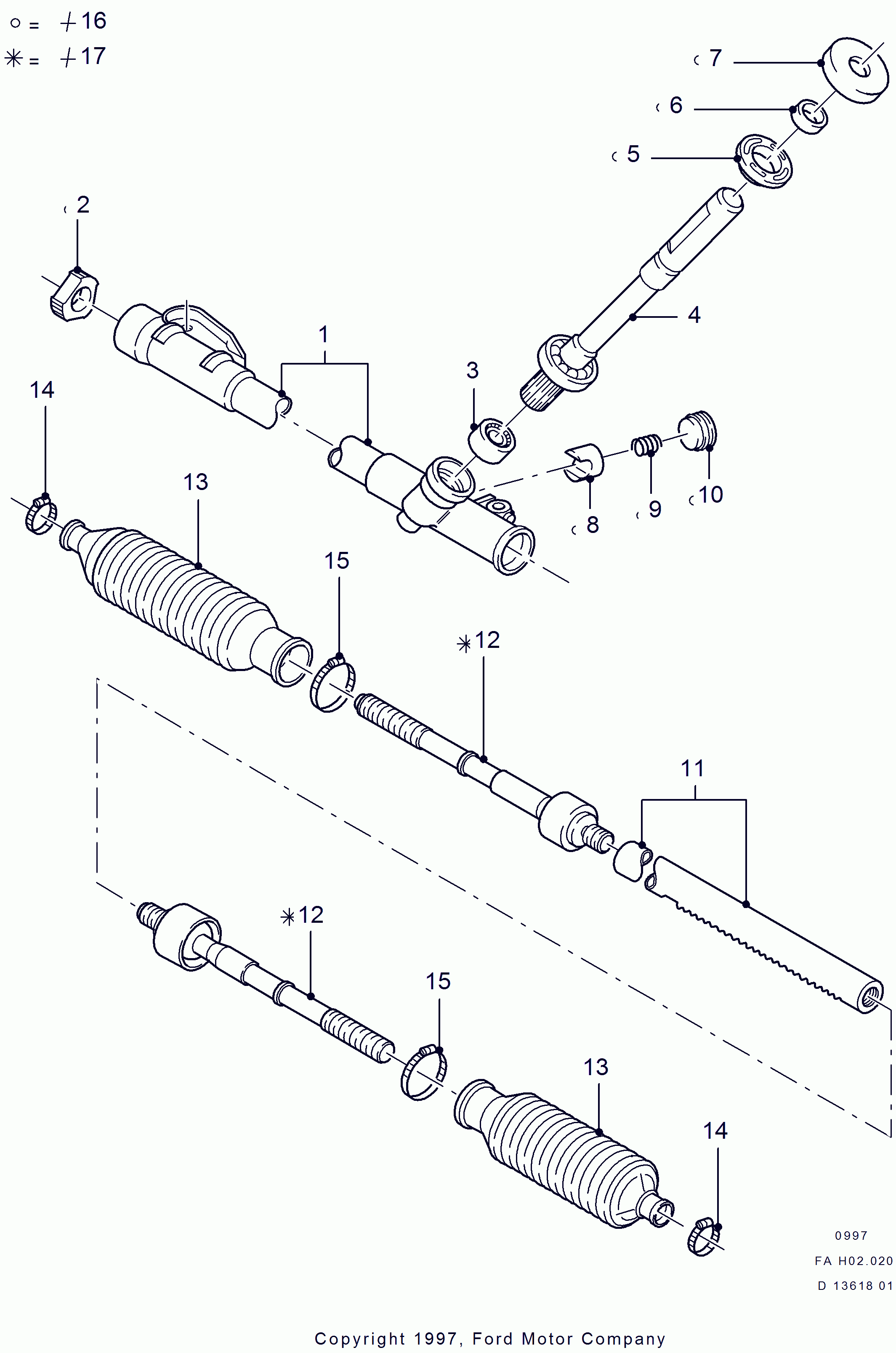 FORD 6 180 350 - Raidetangon pää, suora inparts.fi