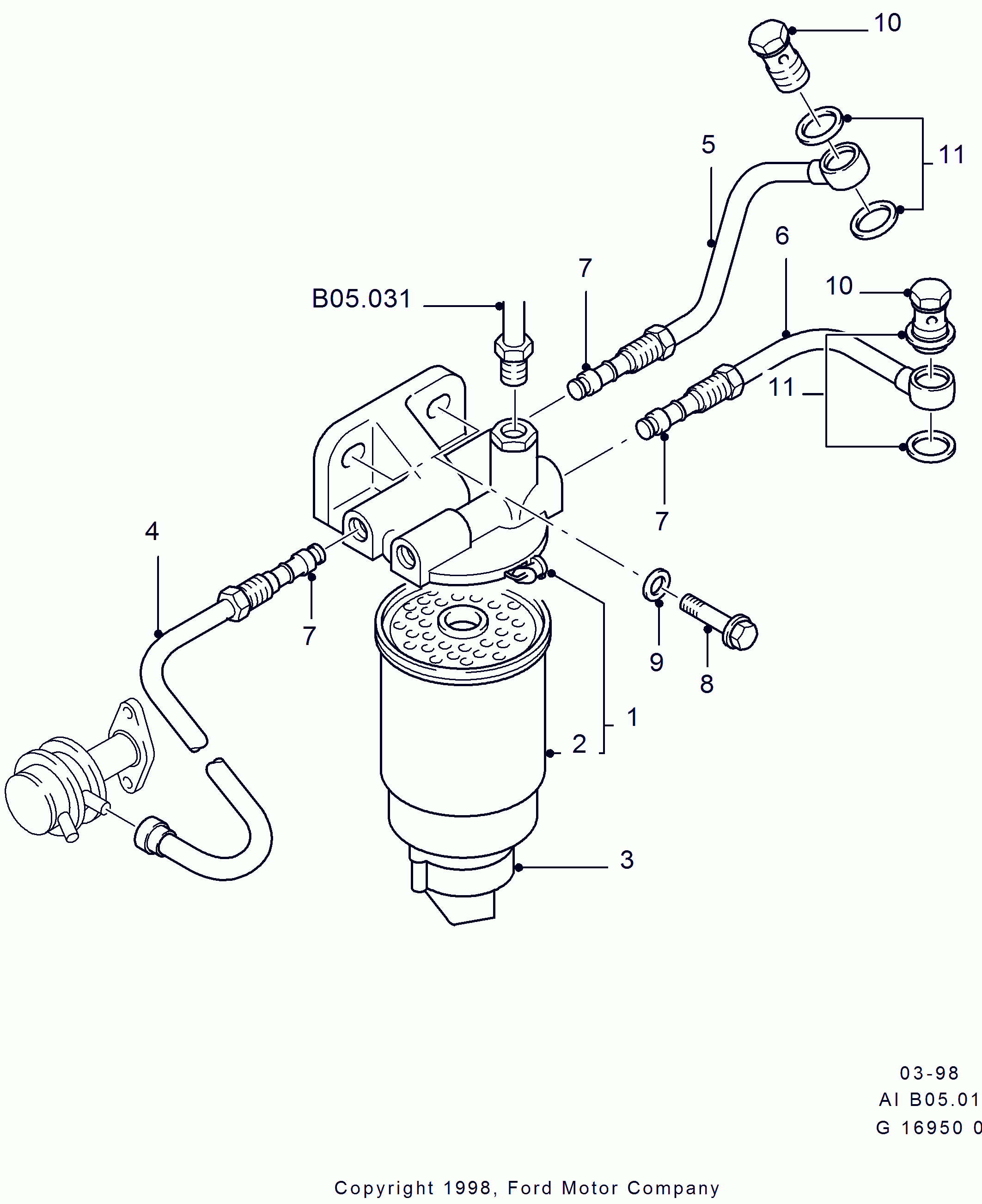 FORD 6 202 100 - Polttoainesuodatin inparts.fi