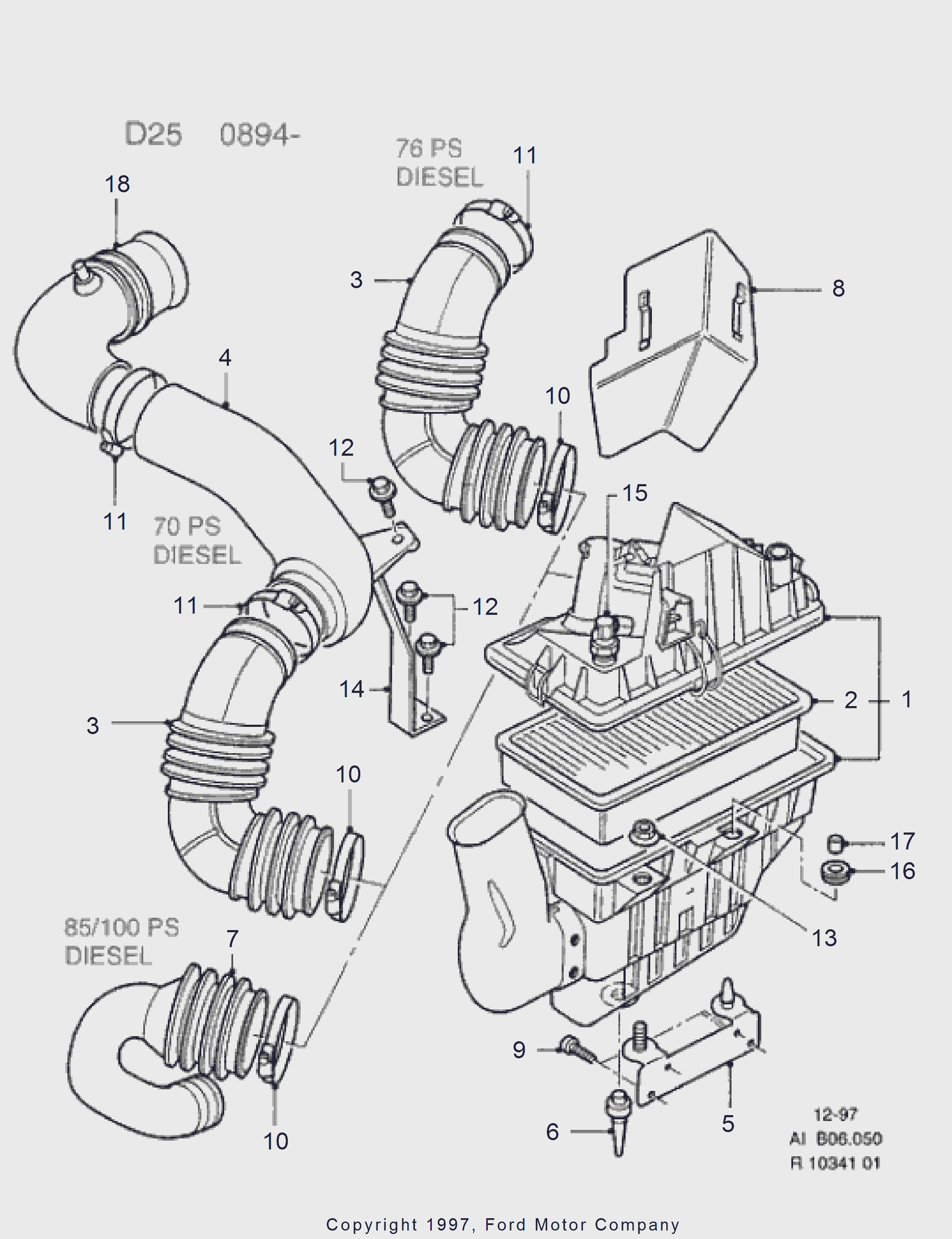 FORD 6 610 580 - Ilmansuodatin inparts.fi