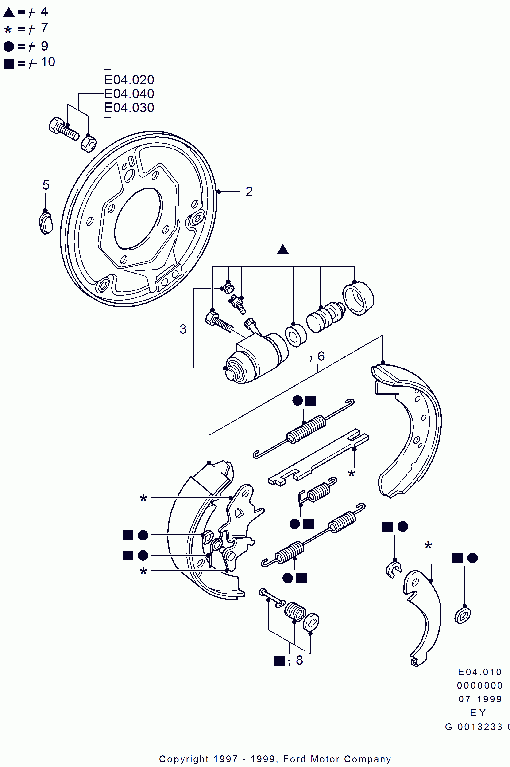 FORD 7125122 - Jarrukenkäsarja inparts.fi