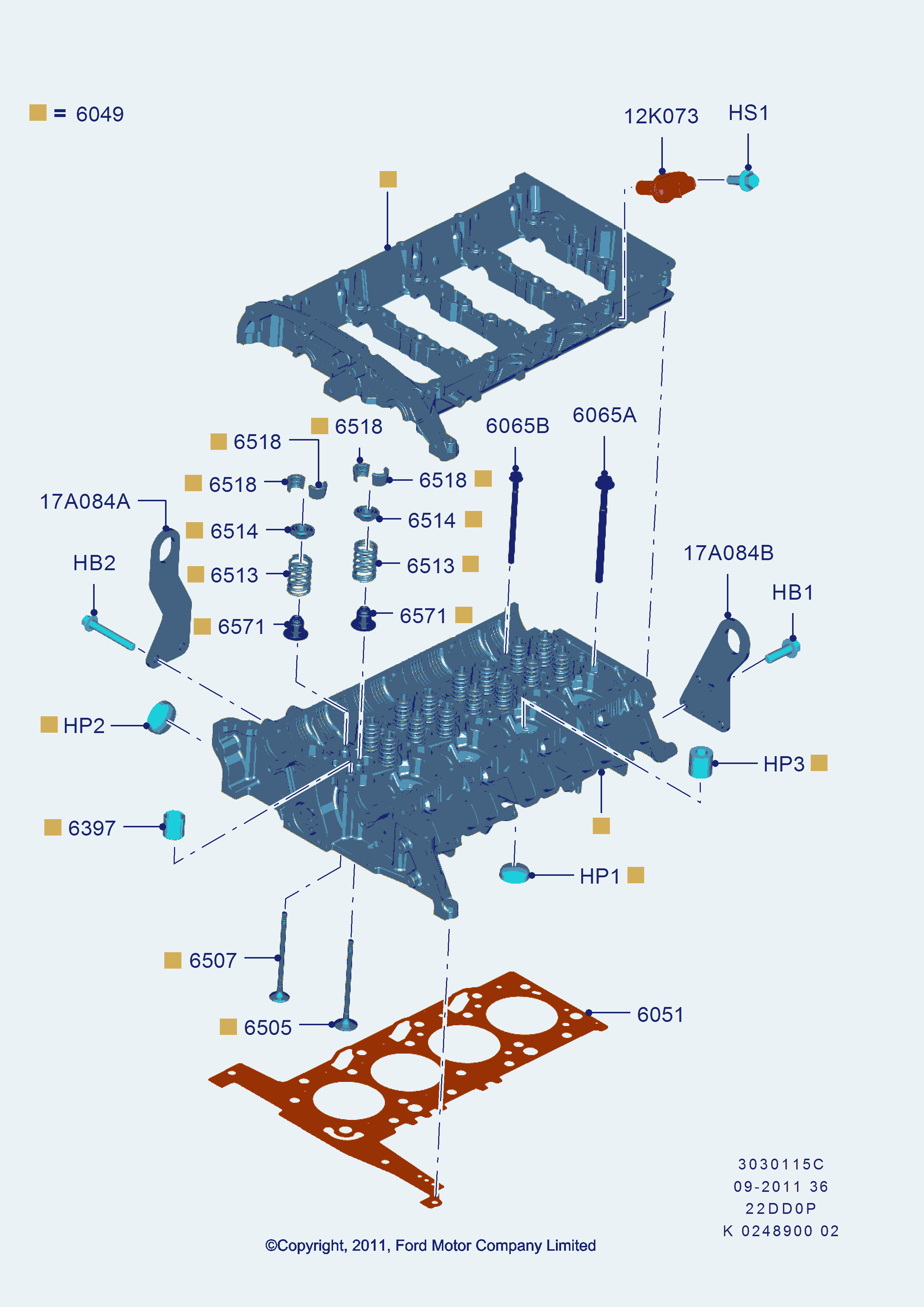 FORD 1 776 498 - Tiiviste, sylinterikansi inparts.fi