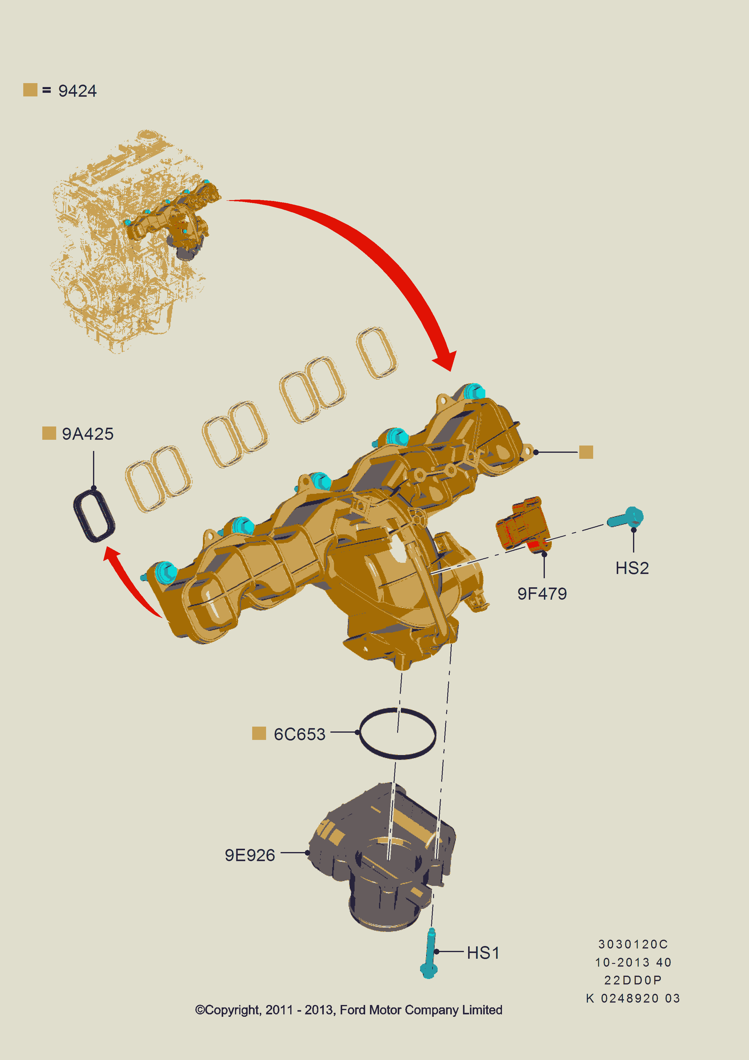 FORD 1738590 - Tiiviste, pakosarja inparts.fi