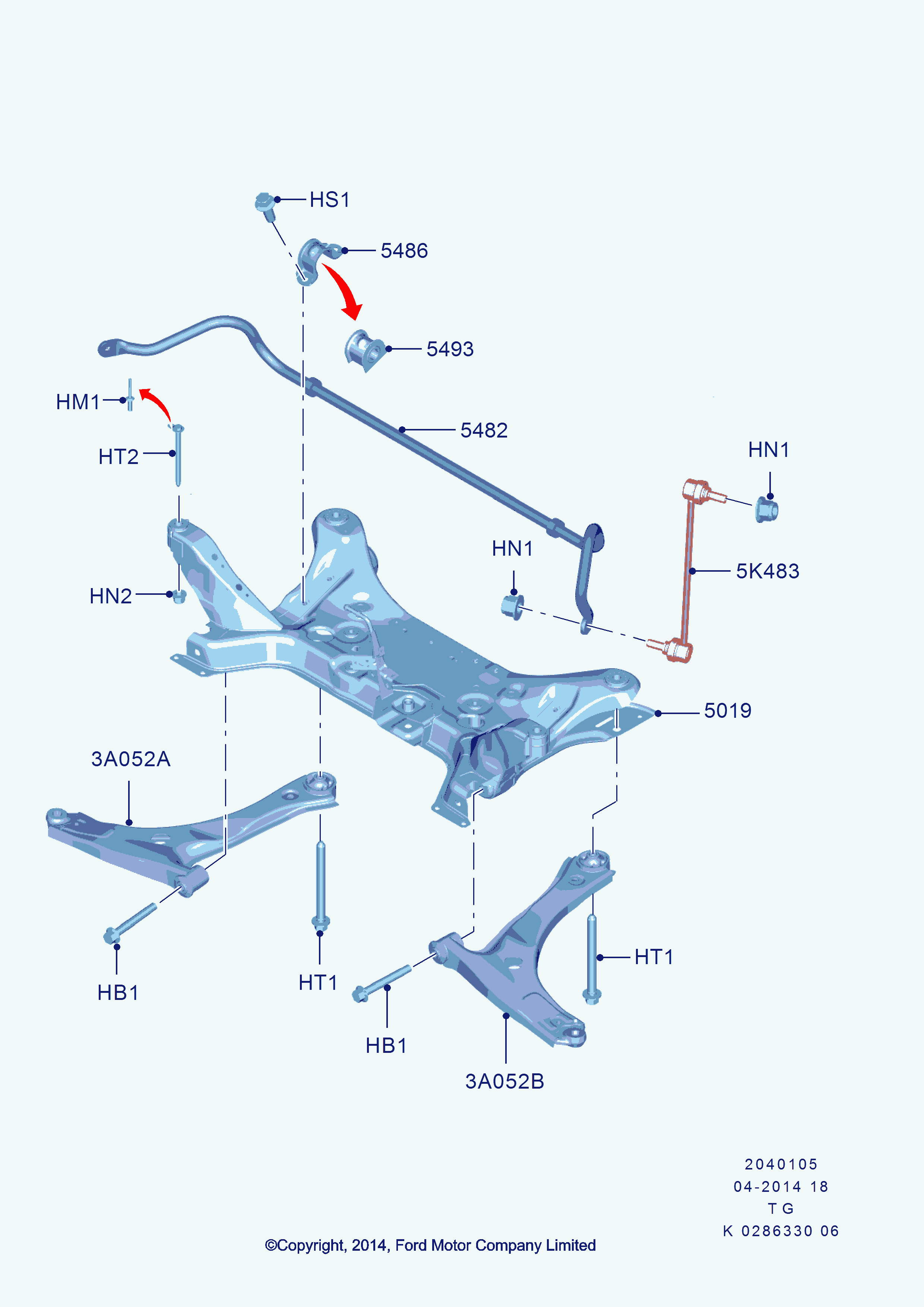 FORD 1831354 - Tukivarsi, pyöräntuenta inparts.fi