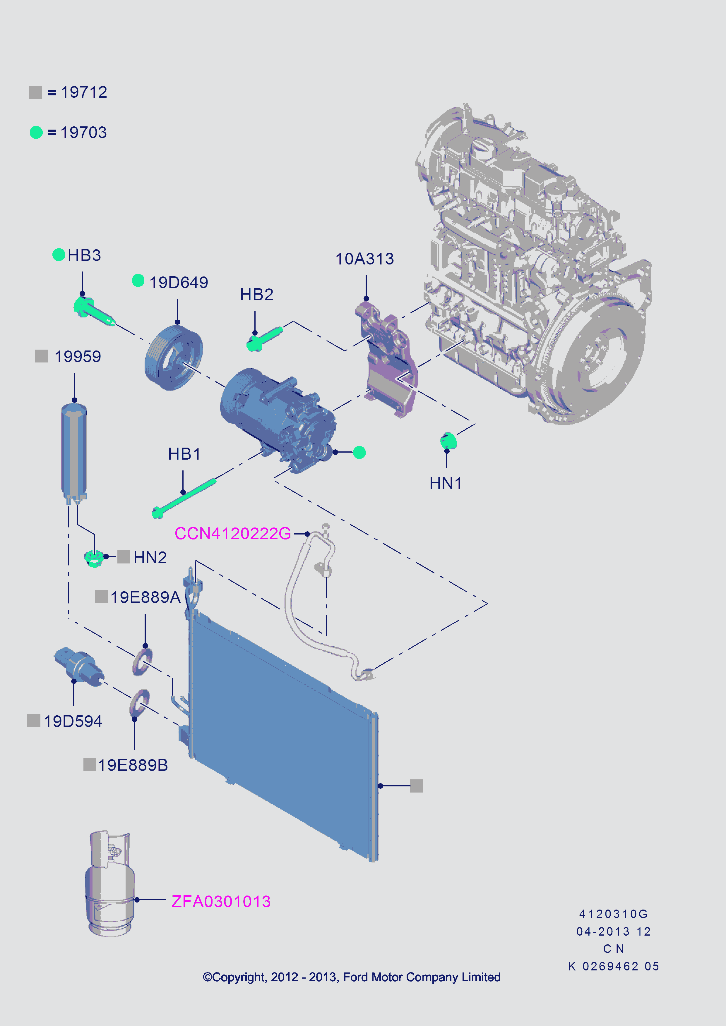 FORD 1906935 - Kompressori, ilmastointilaite inparts.fi