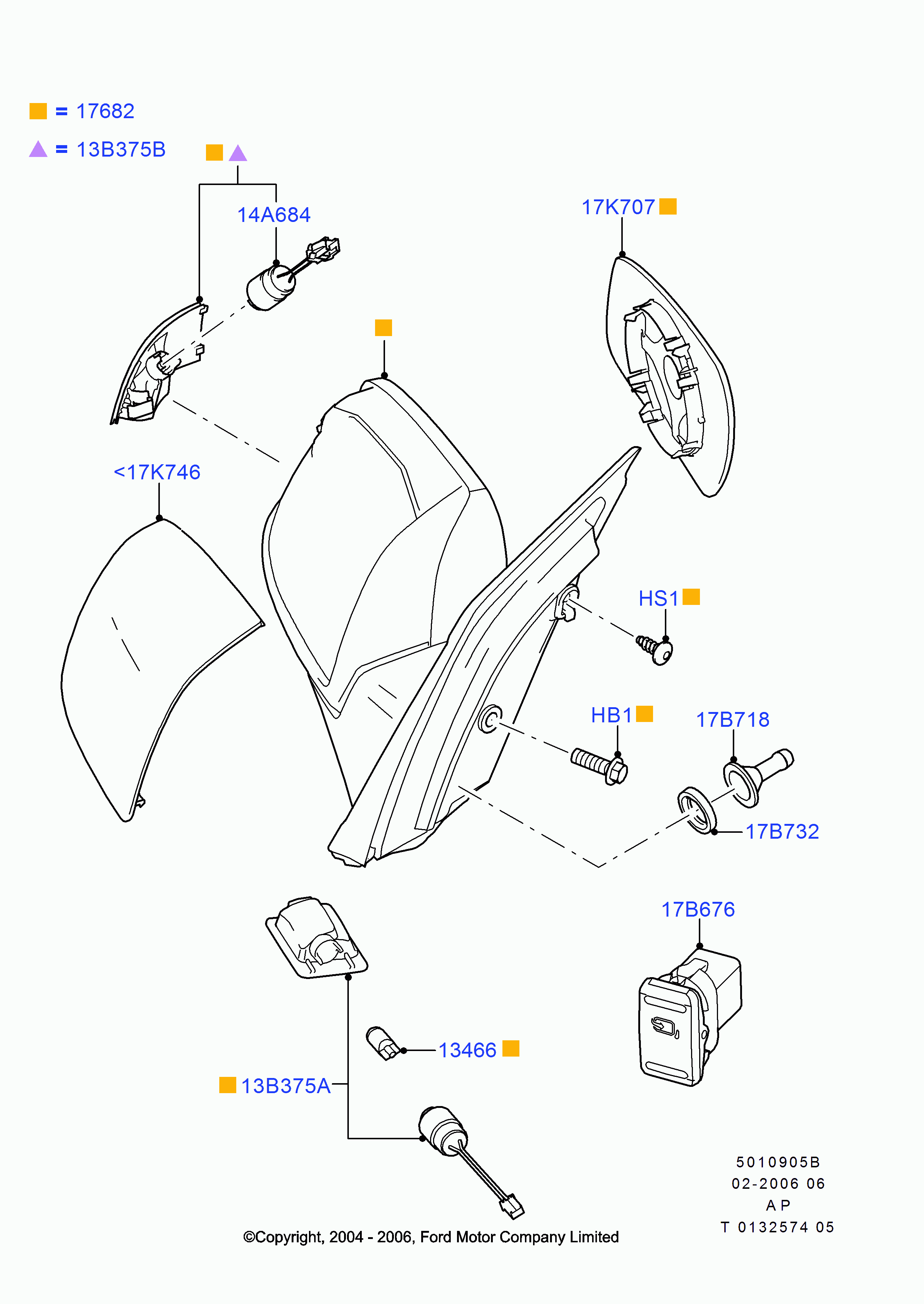 FORD 1255897 - Peililasi, ulkopeili inparts.fi