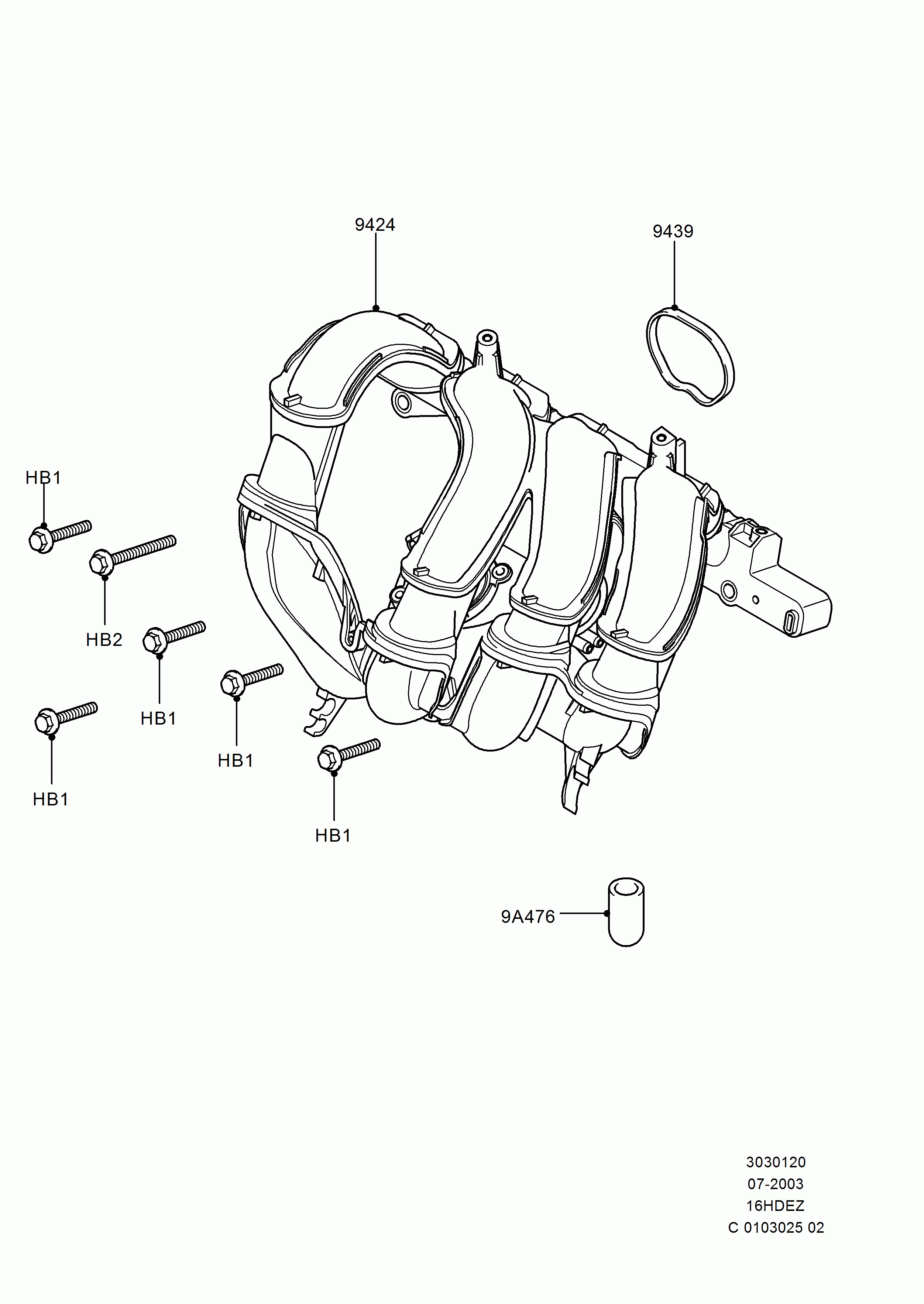 FORD 1 142 502 - Tiiviste, imusarja inparts.fi