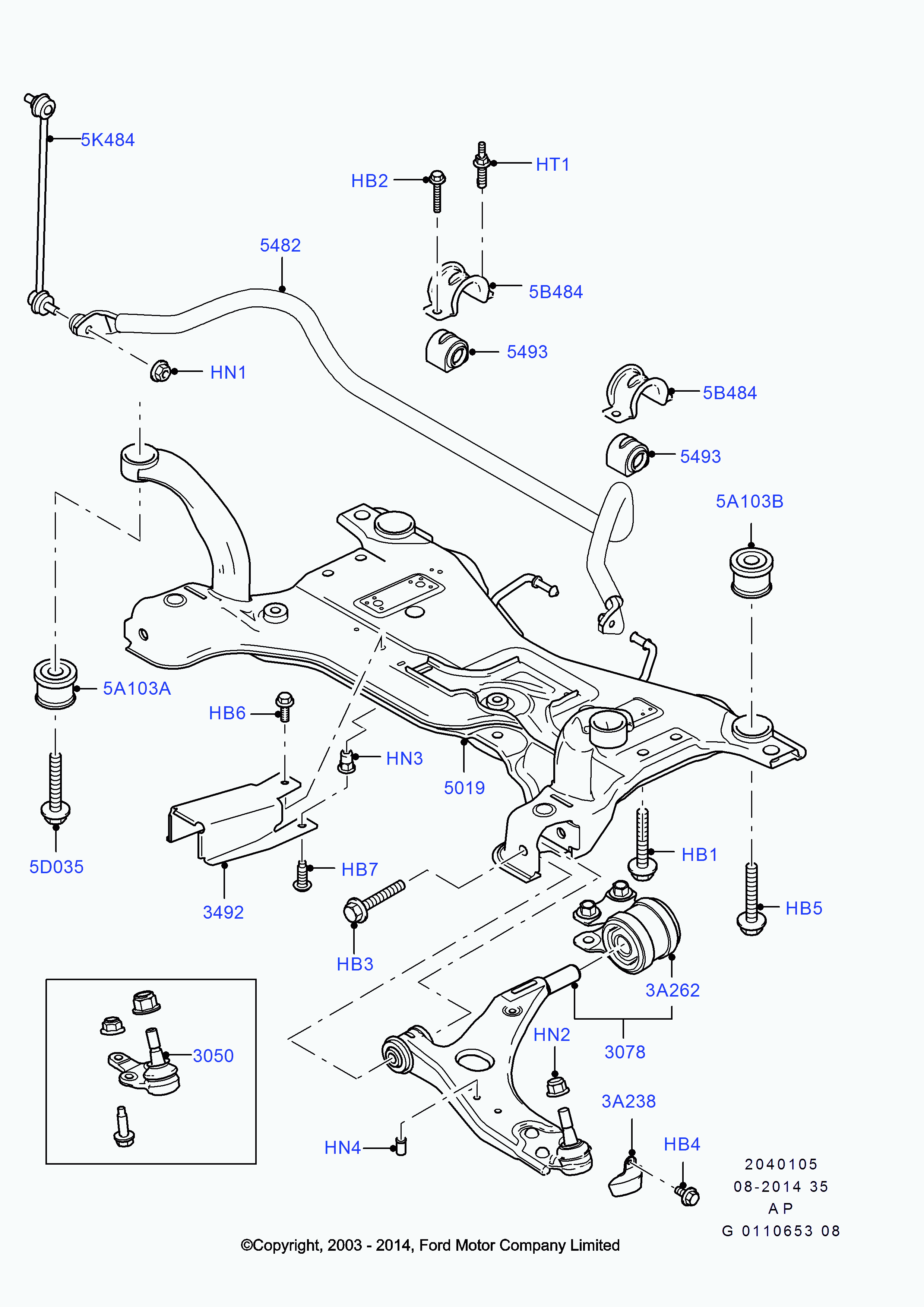 FORD 1362650 - Tukivarsi, pyöräntuenta inparts.fi