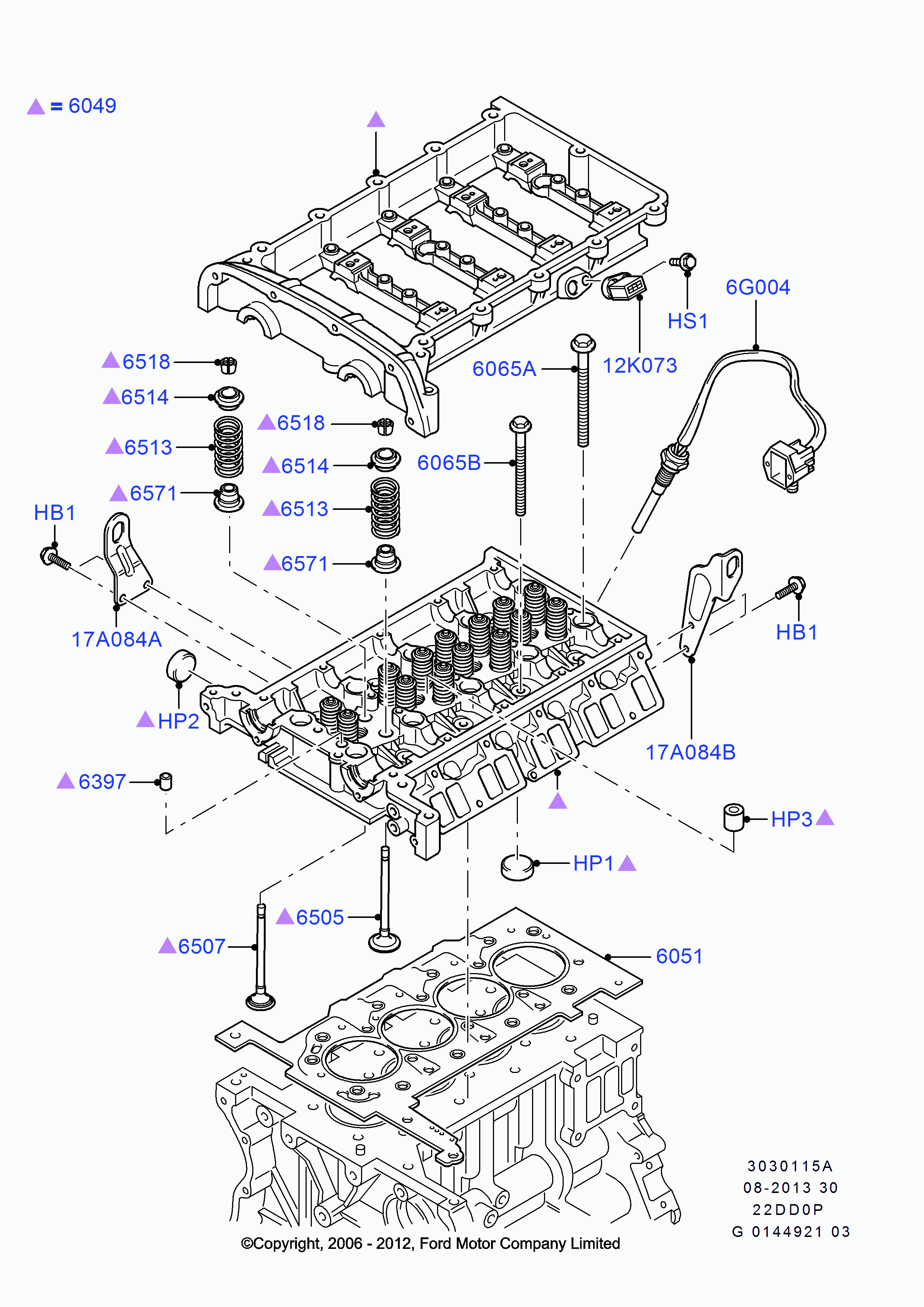 FORD 1 848 597 - Tiiviste, venttiilivarsi inparts.fi