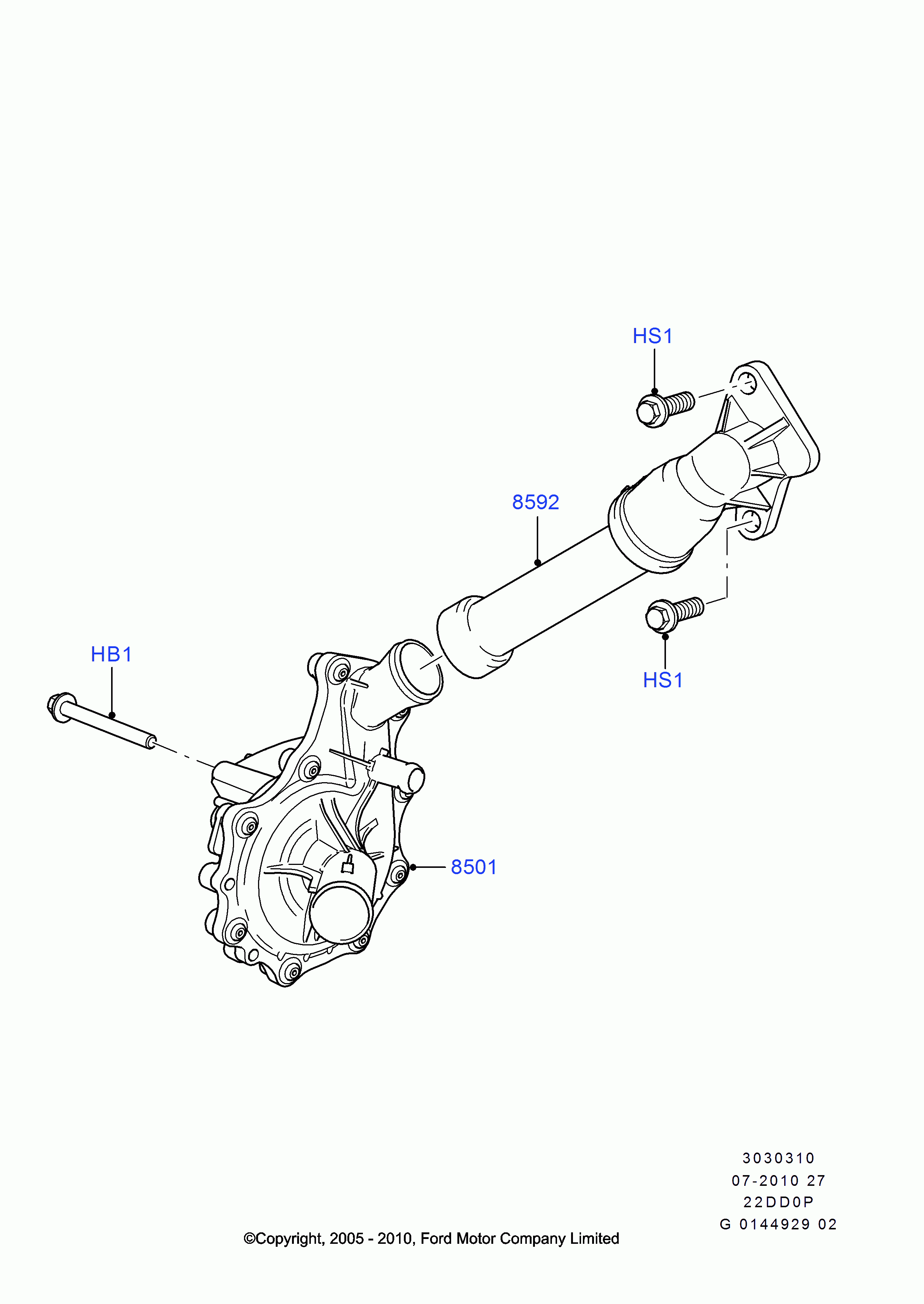 FORD 1380563 - Jäähdytysnesteputki inparts.fi