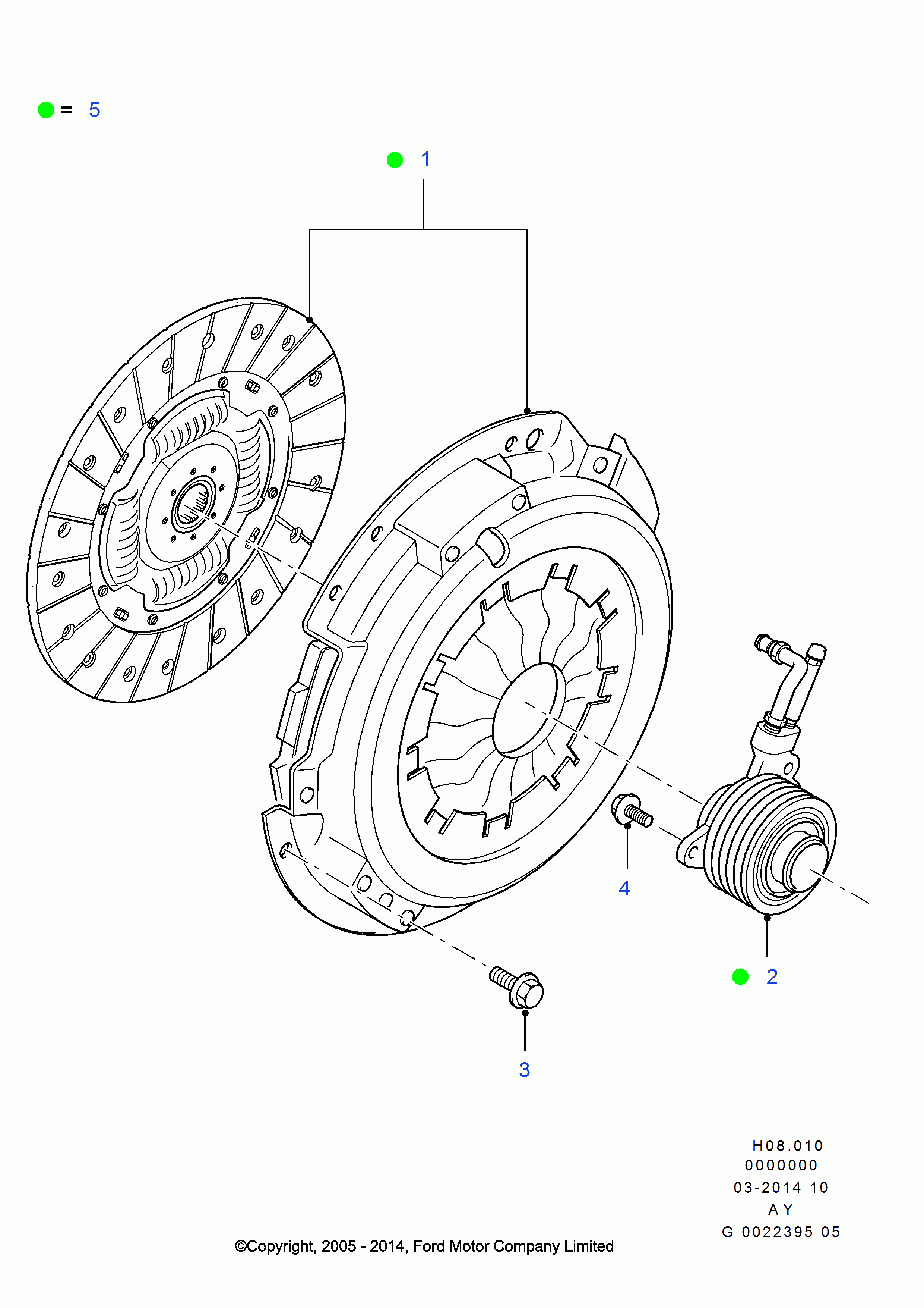 FORD 1359514 - Kytkinpaketti inparts.fi