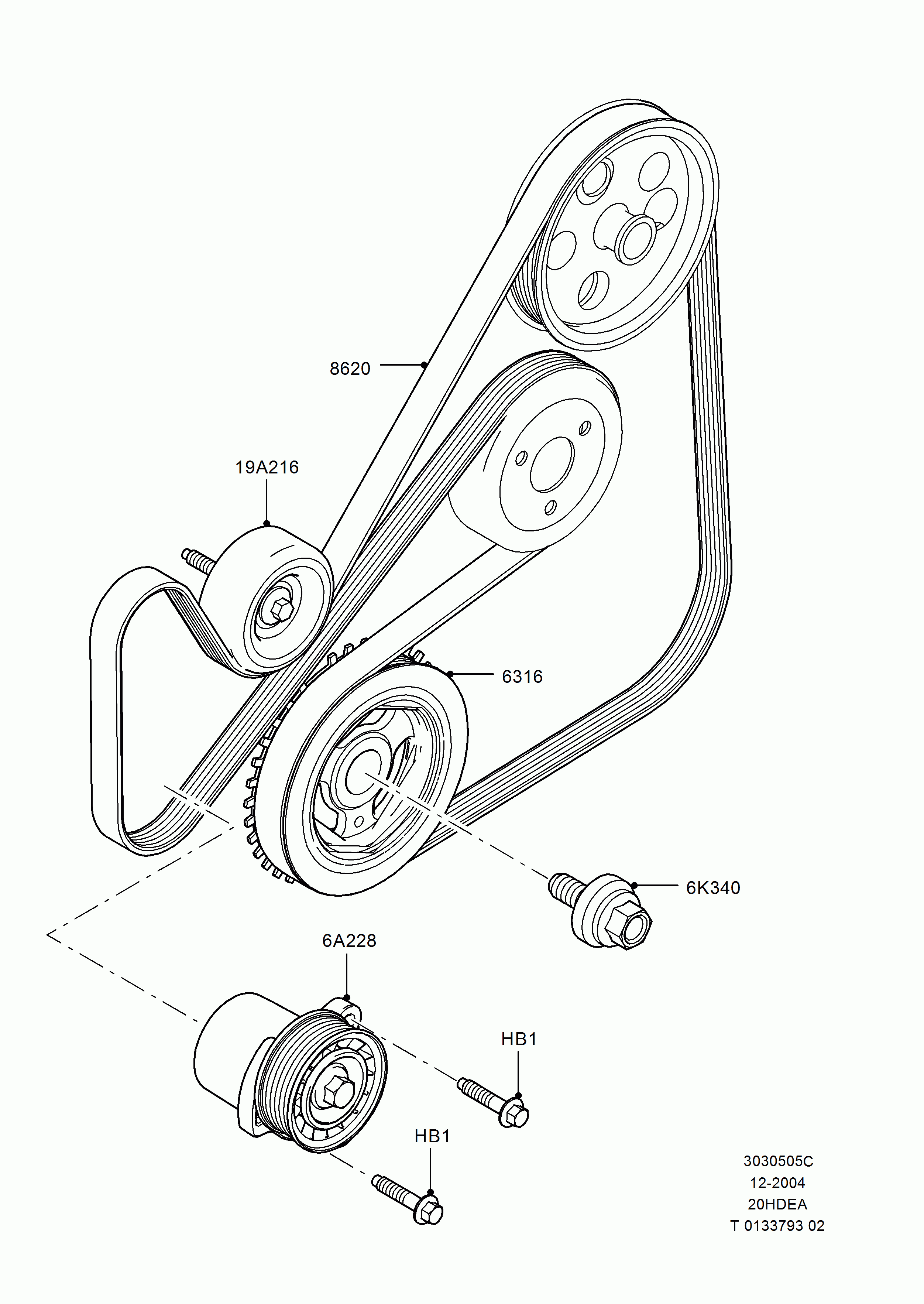 FORD 1416245 - Moniurahihna inparts.fi