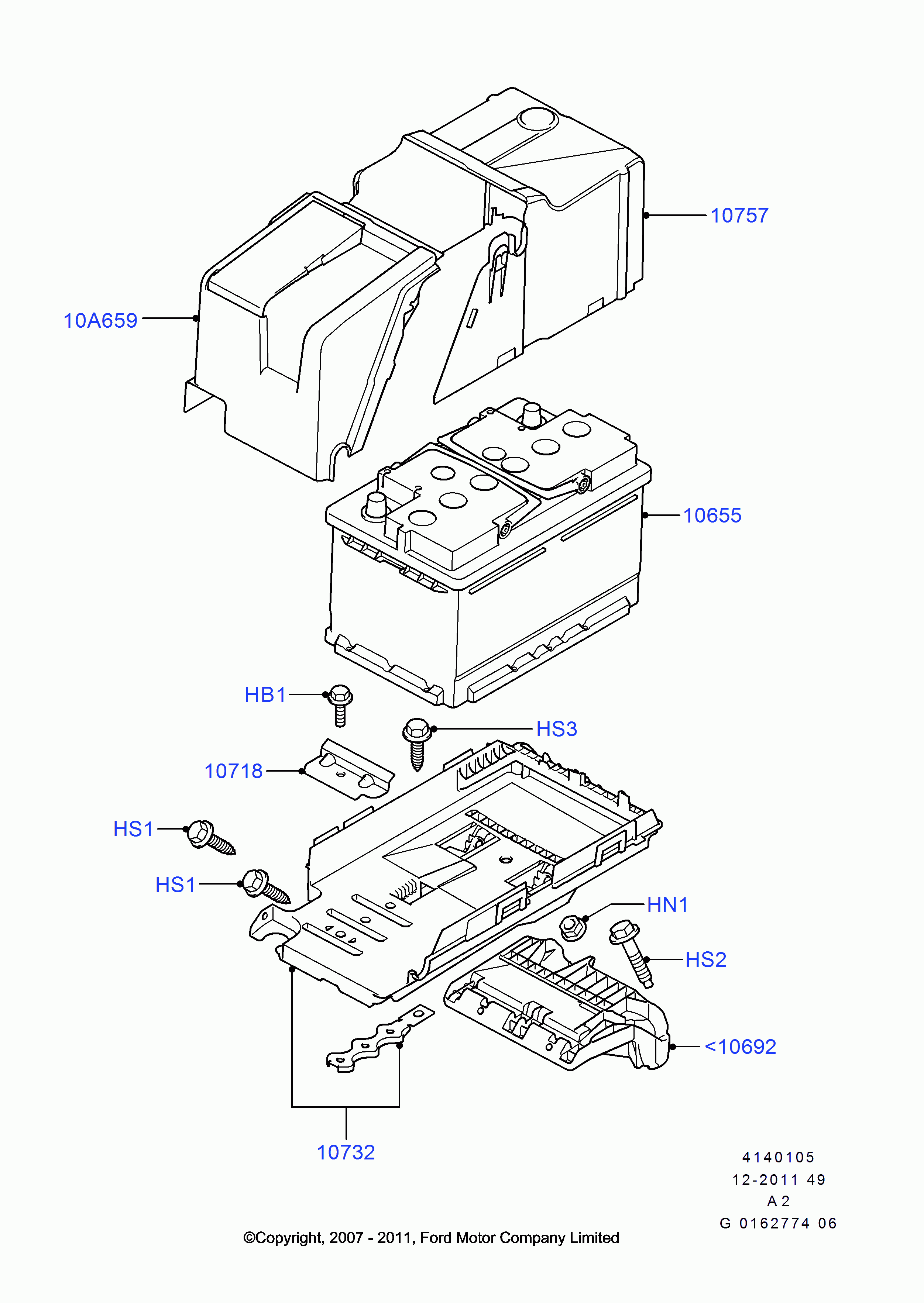 FORD 1712277 - Käynnistysakku inparts.fi