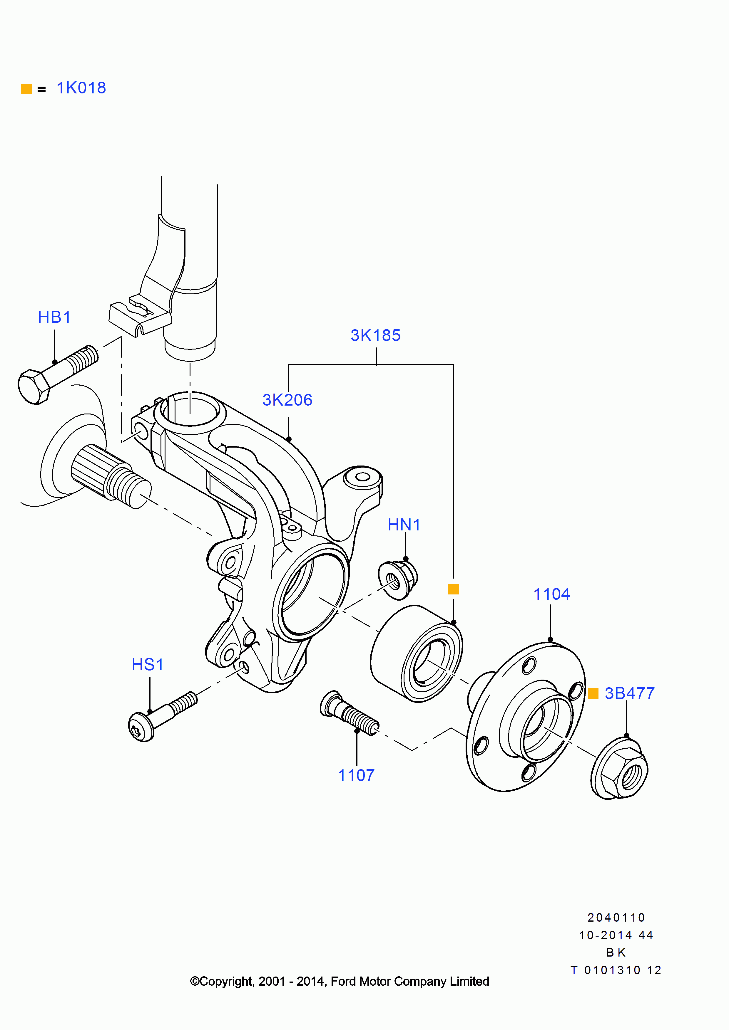 MAZDA 1201569 - Pyöränlaakerisarja inparts.fi