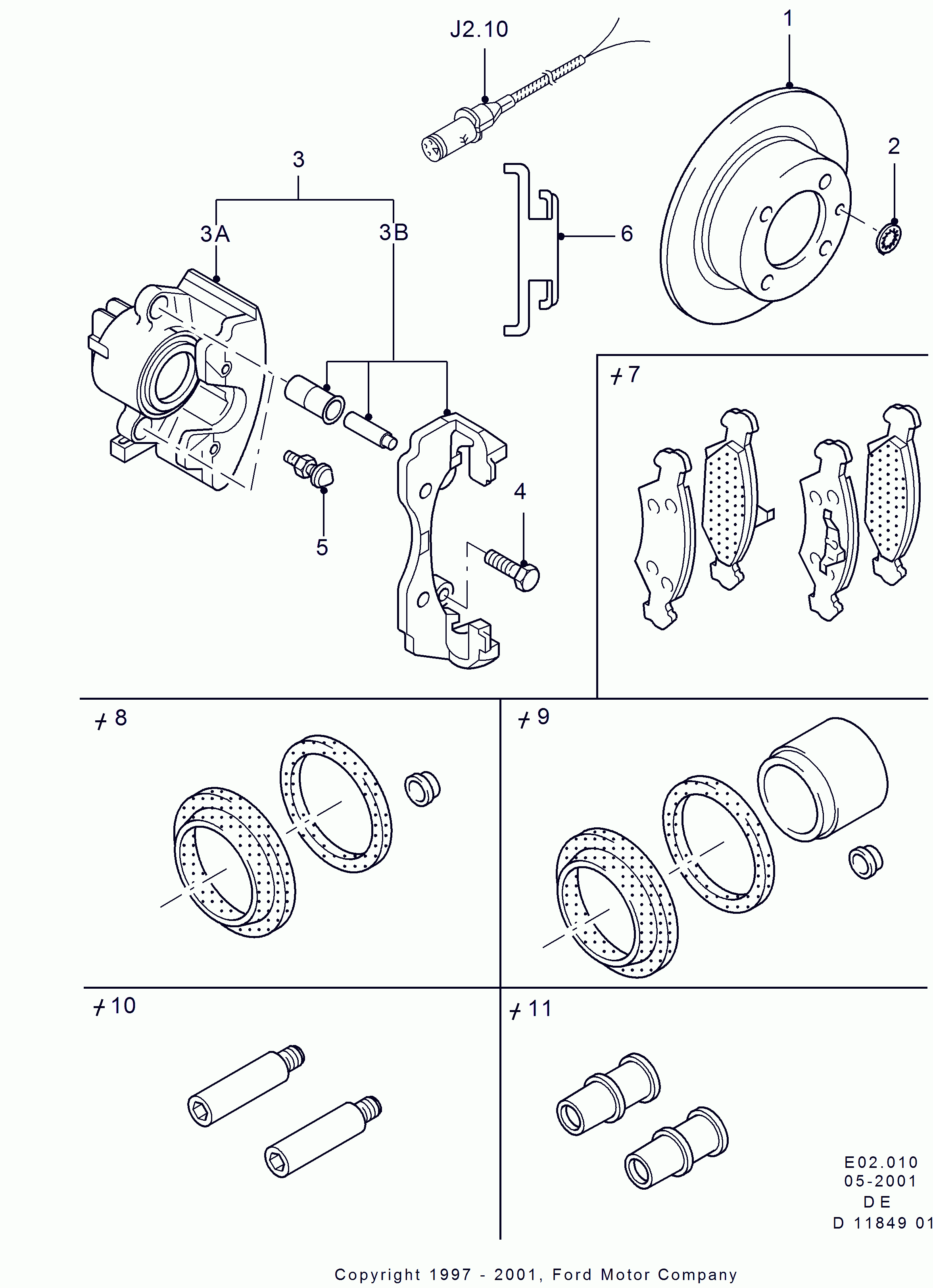 FORD 6154078 - Korjaussarja, jarrusatula inparts.fi