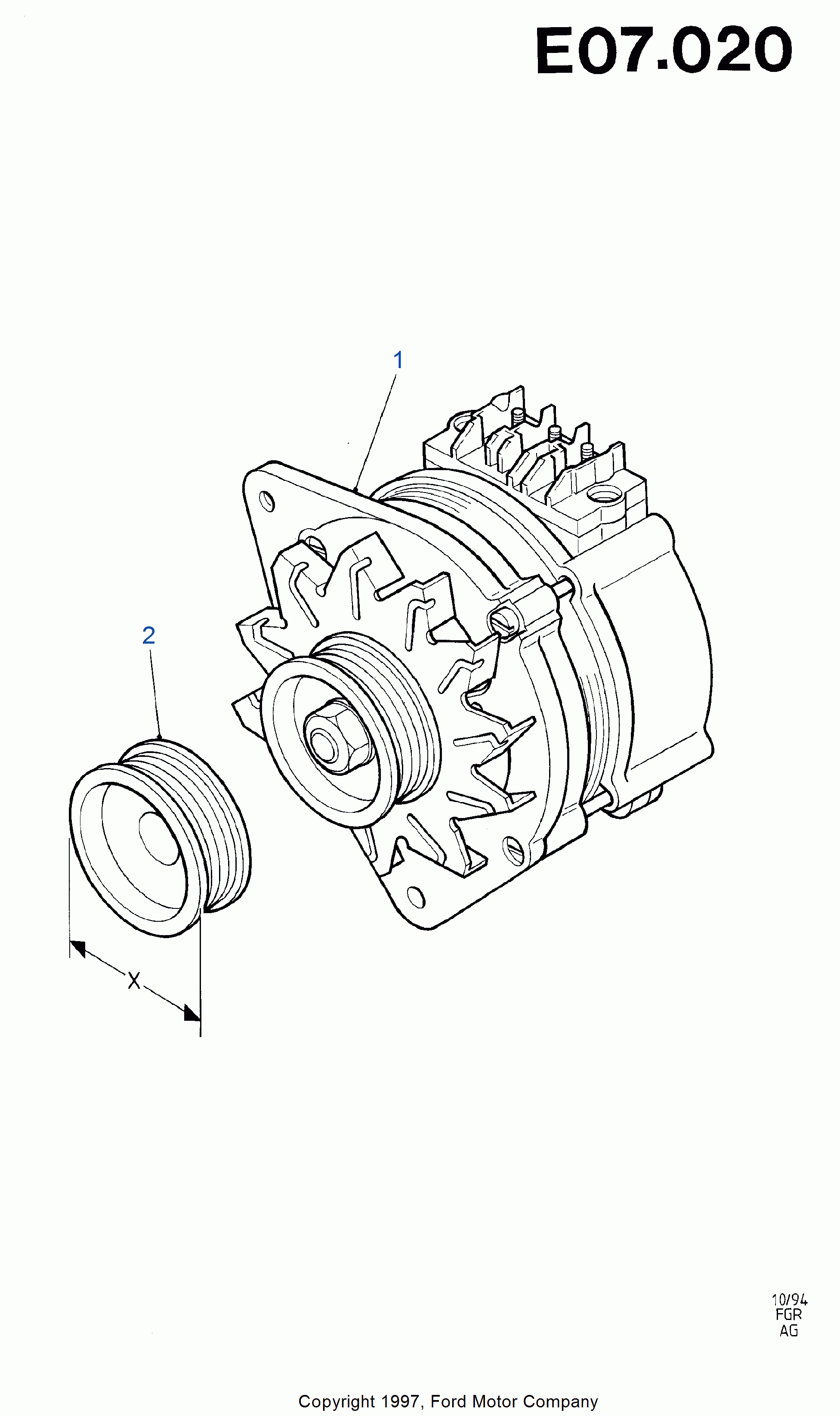 FORD 6 165 056 - Jänniteensäädin inparts.fi