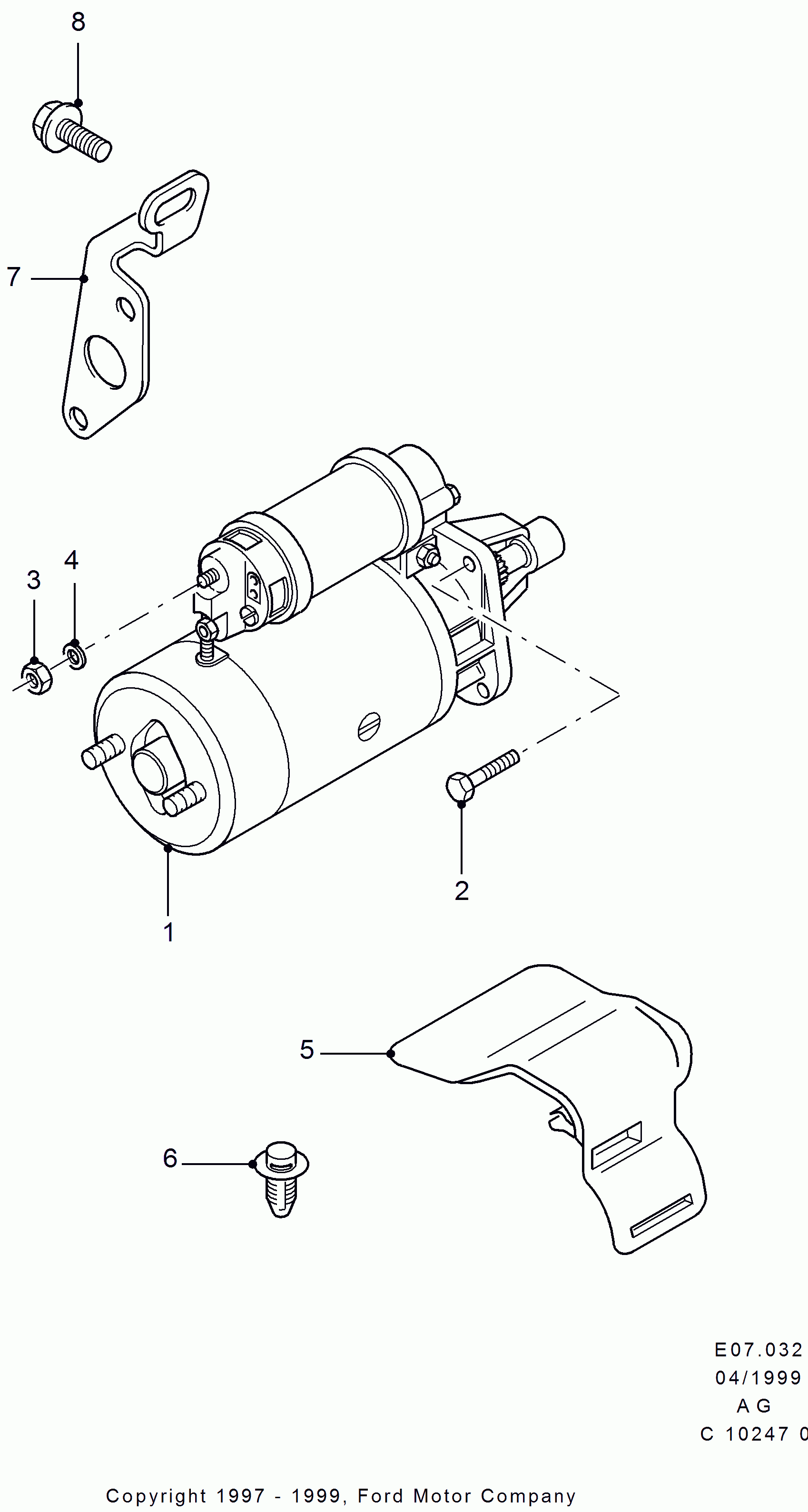 FORD 1416227 - Käynnistinmoottori inparts.fi