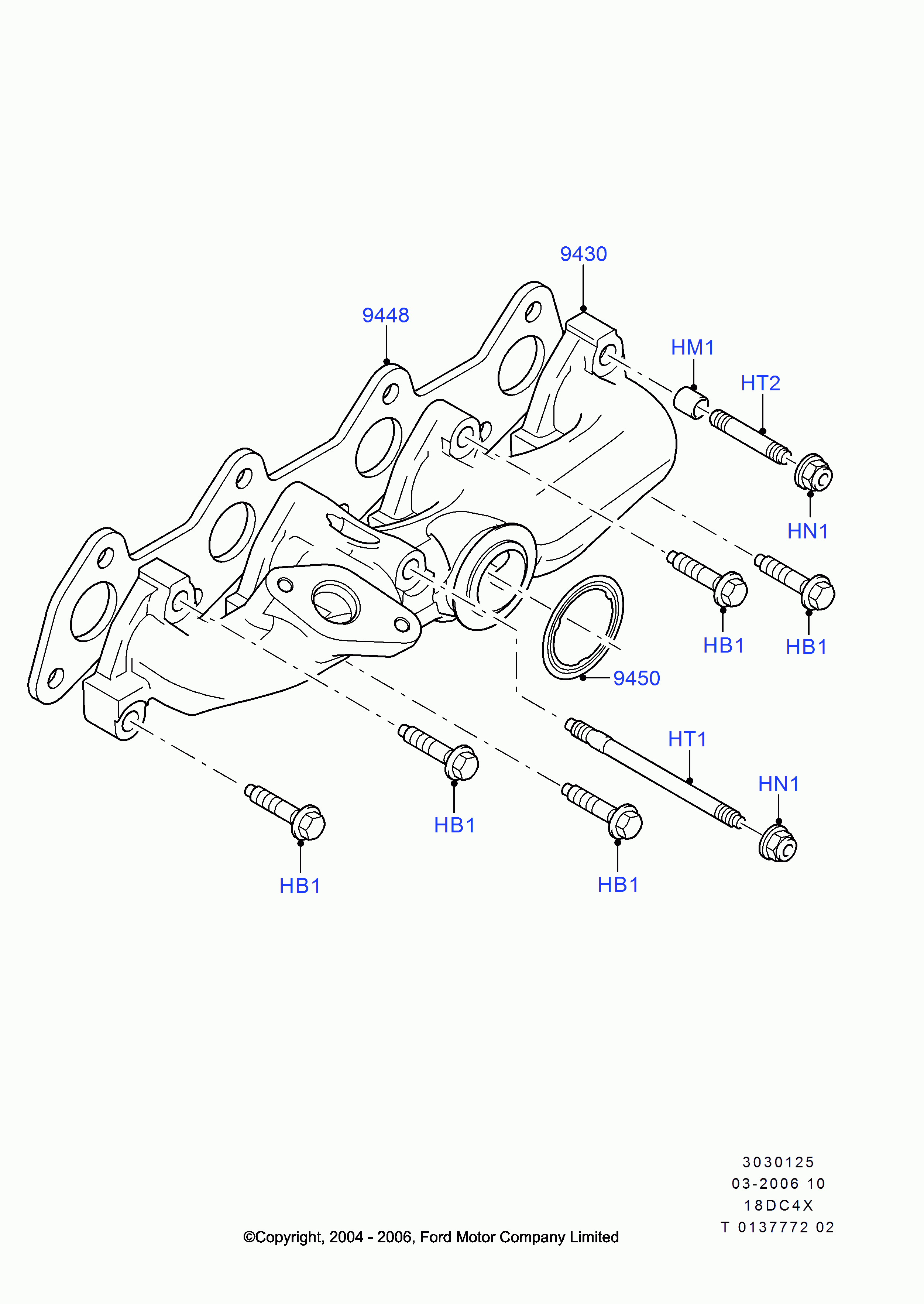 FORD 1439392 - Tiiviste, ahdin inparts.fi