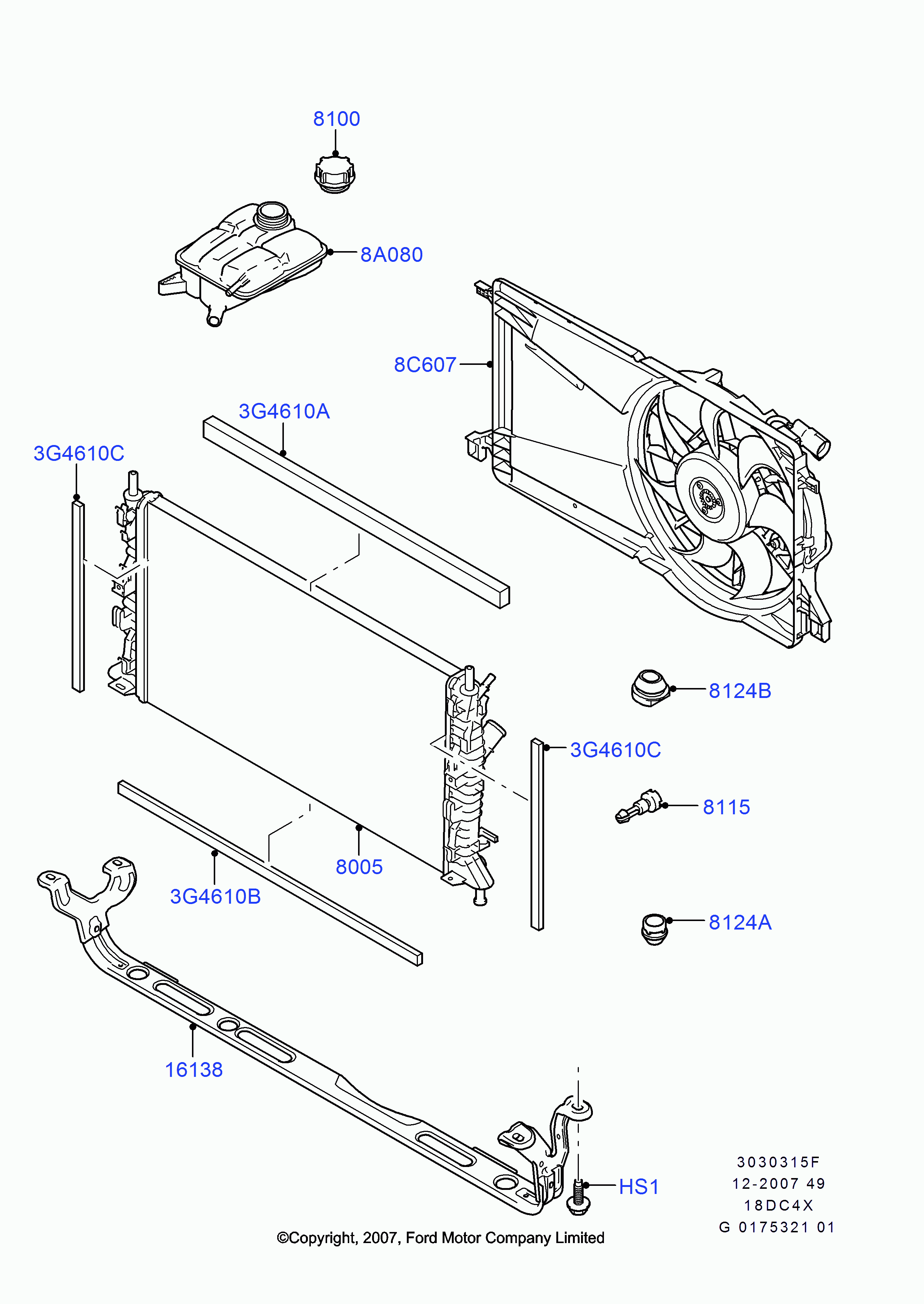 MAZDA 1357325 - Jäähdytin,moottorin jäähdytys inparts.fi