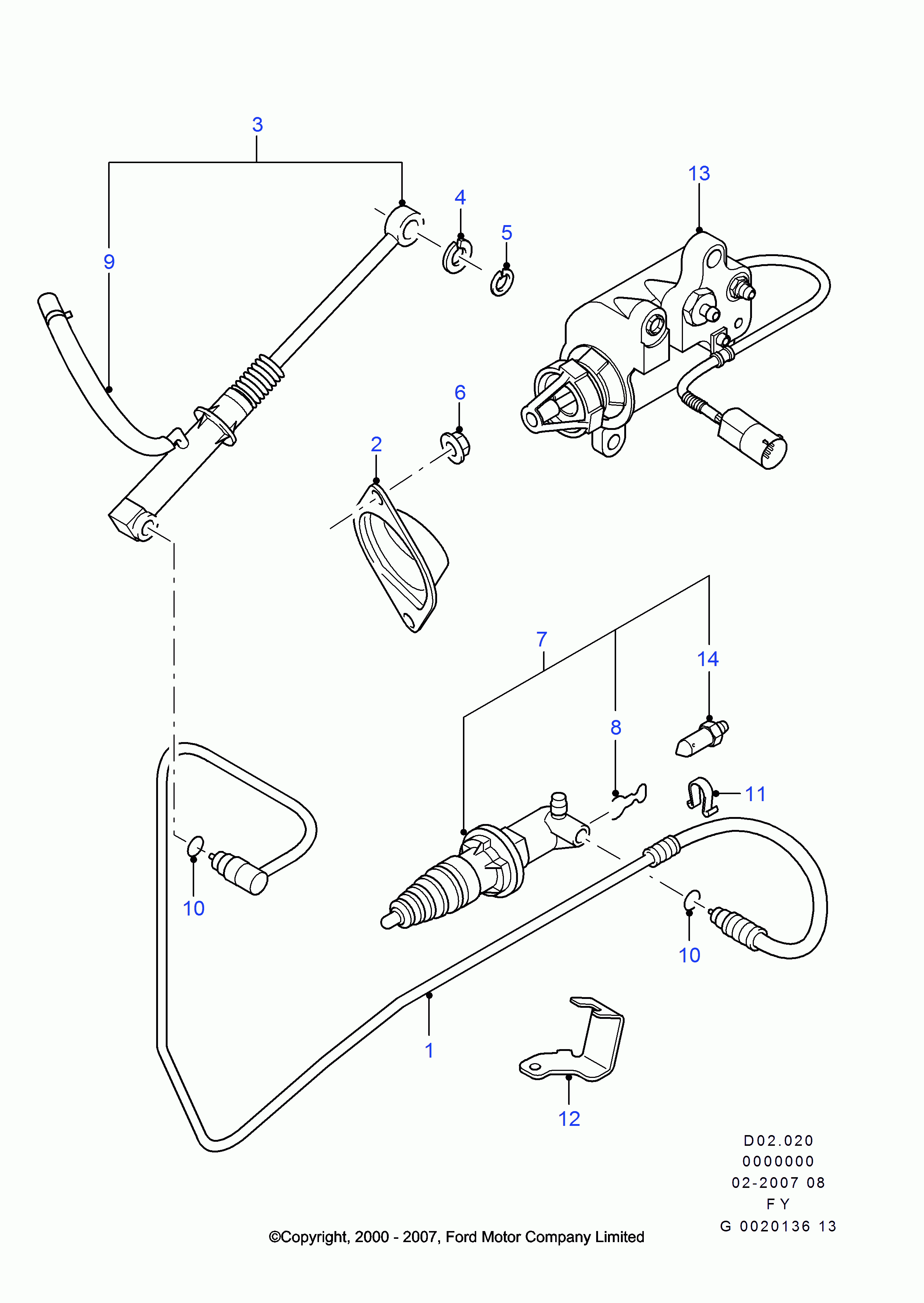 FORD 4473412 - Työsylinteri, kytkin inparts.fi